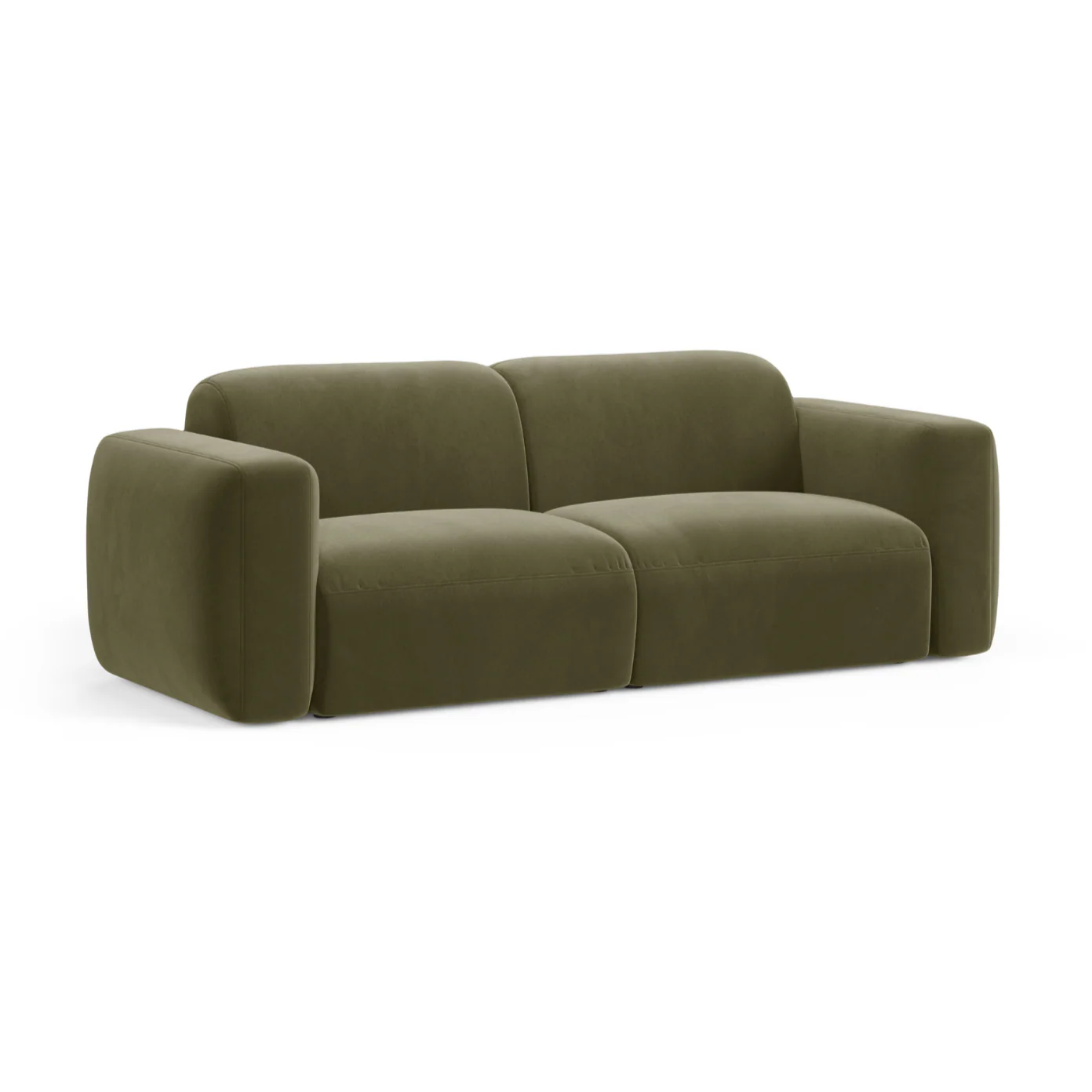 Sofa aksamitna 3-osobowa STRINO zielony
