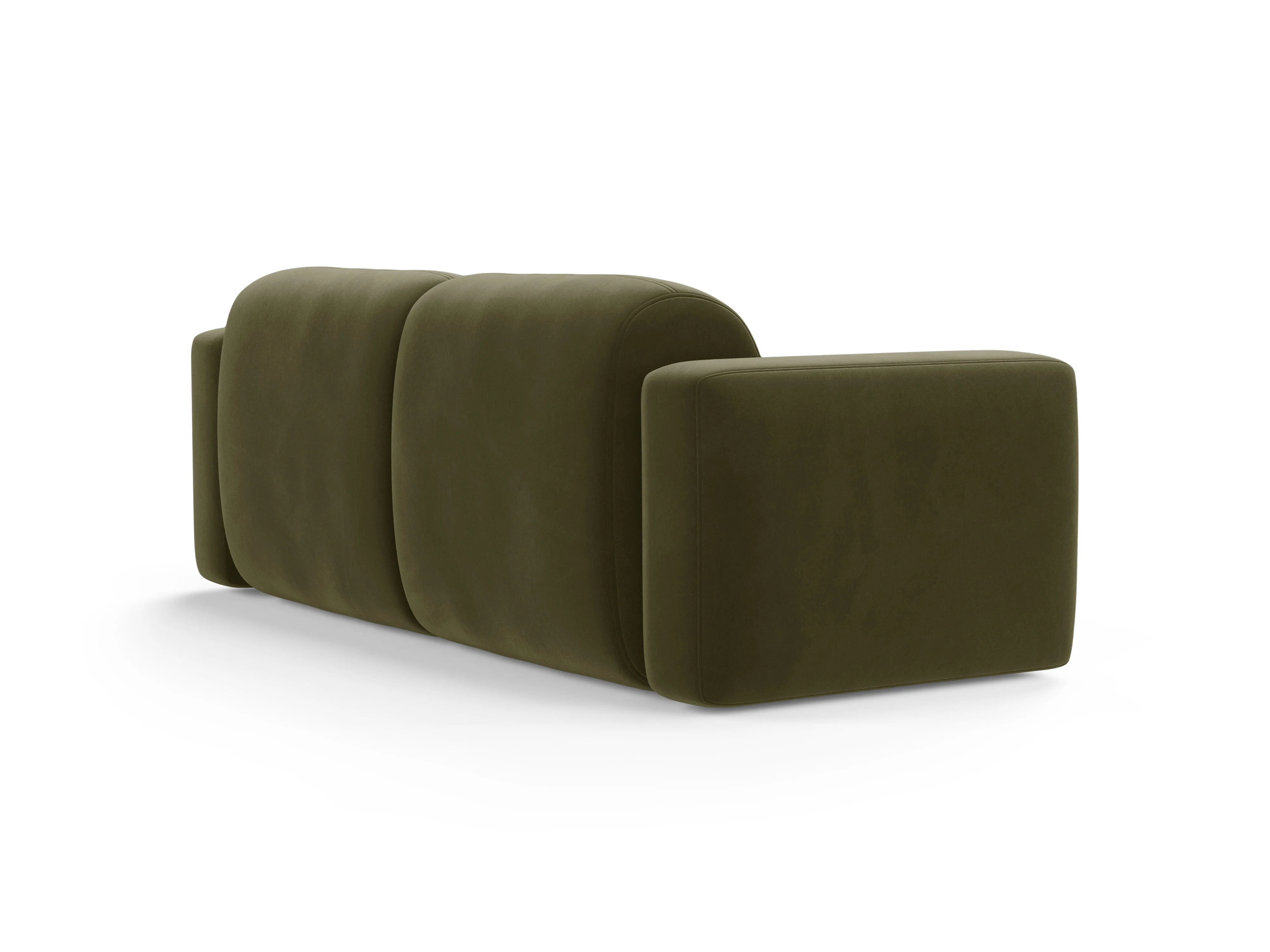 Sofa aksamitna 3-osobowa STRINO zielony - Image 3