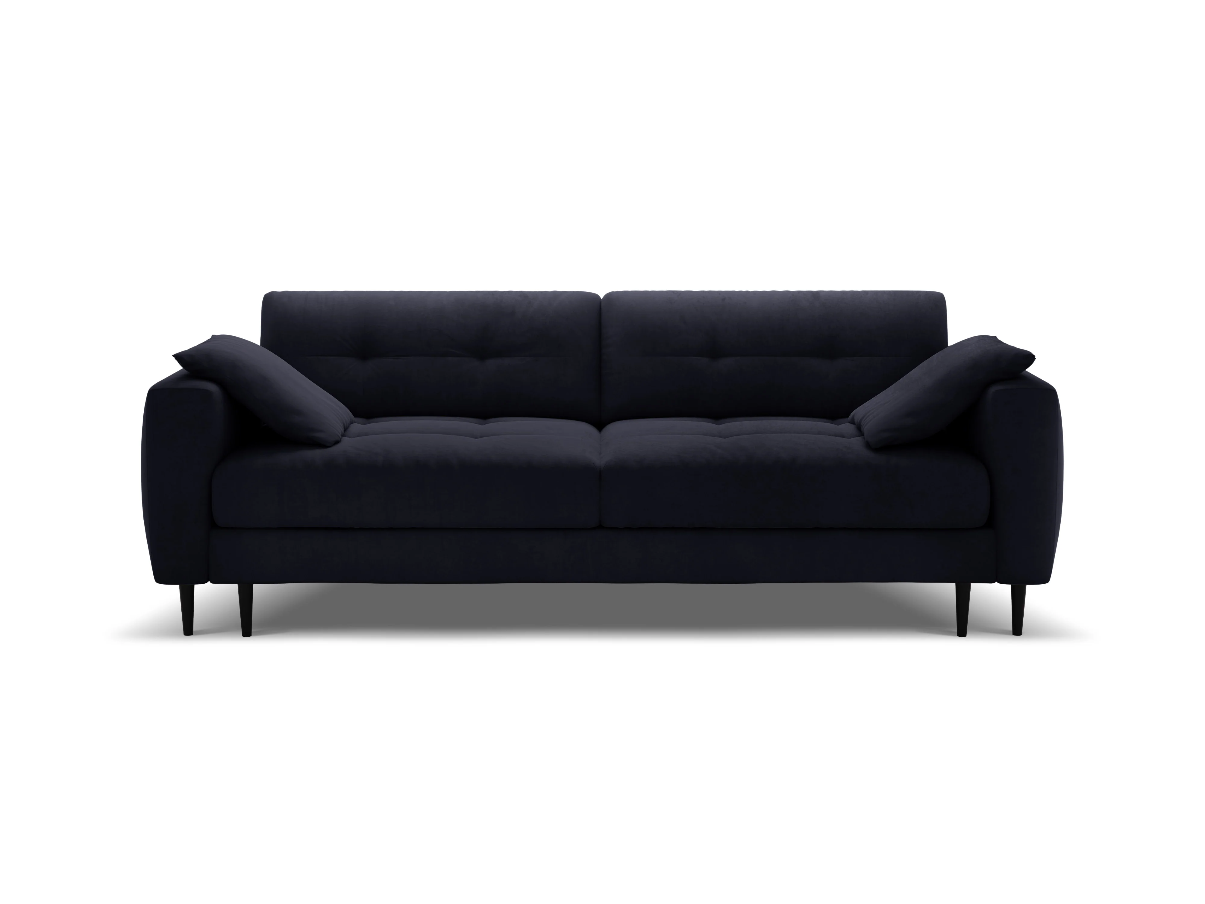 Sofa aksamitna 3-osobowa z funkcją spania BEMY królewski niebieski - Image 2
