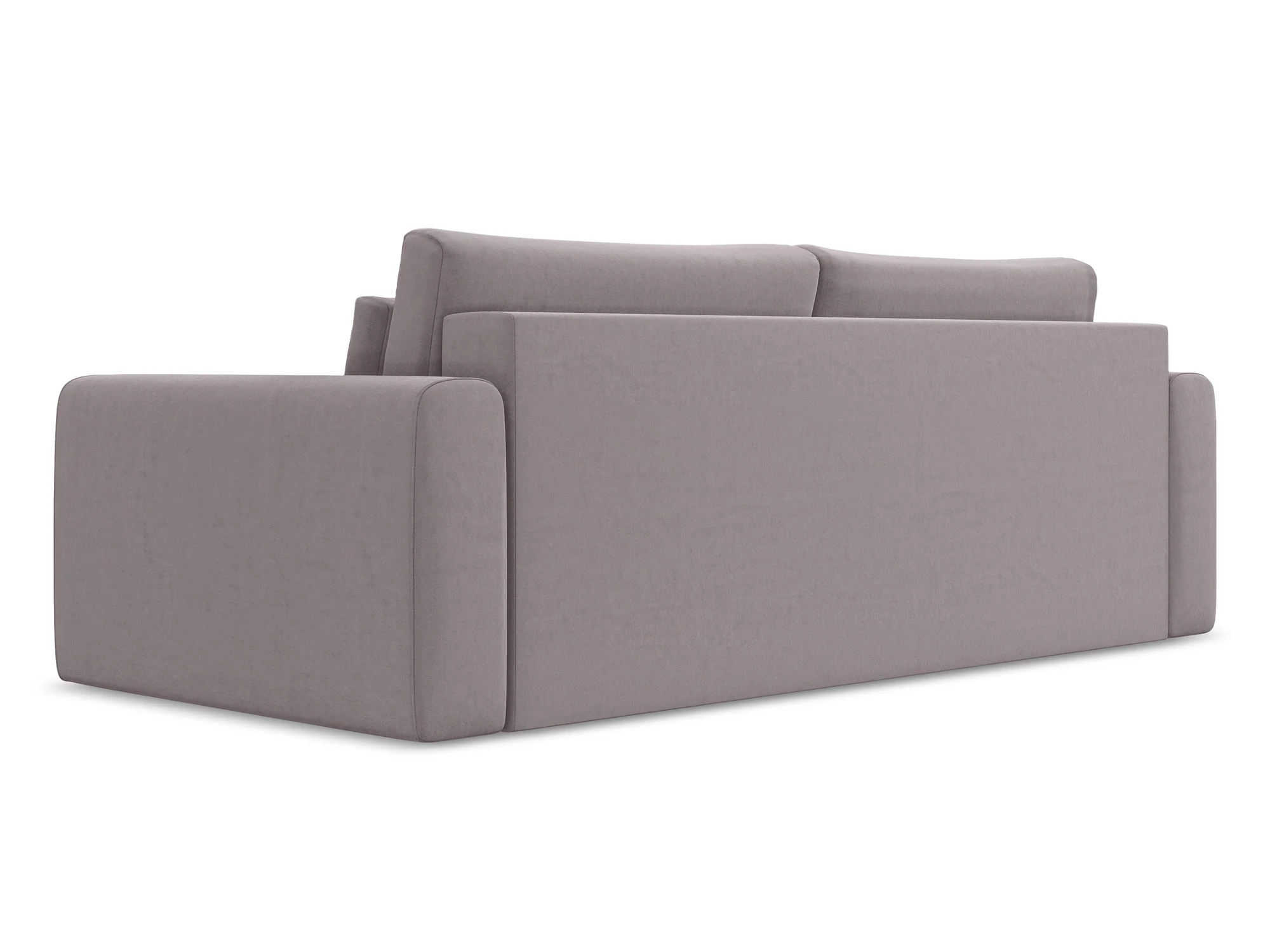 Sofa aksamitna 3-osobowa z funkcją spania KAPUA lawendowy - Image 5