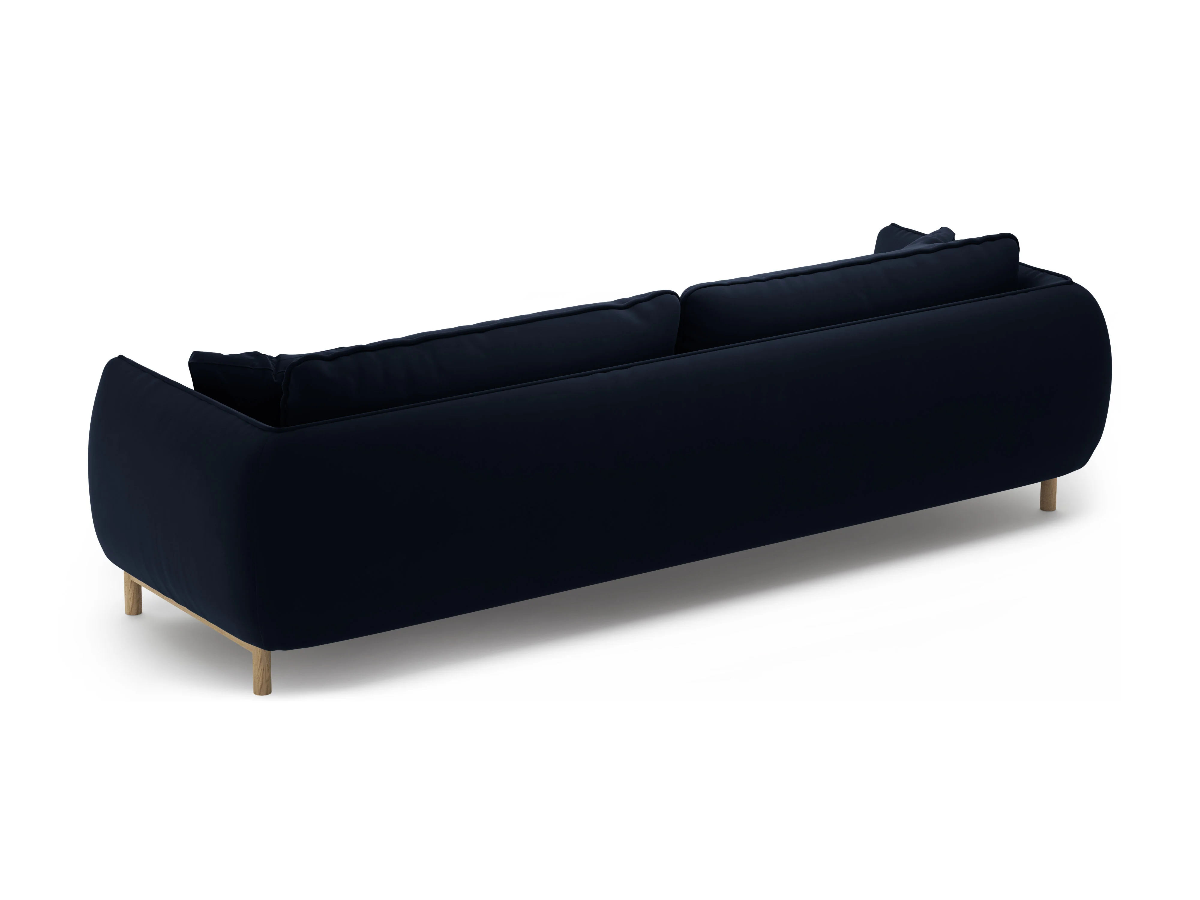 Sofa aksamitna 4-osobowa ADA granat królewski - Image 4