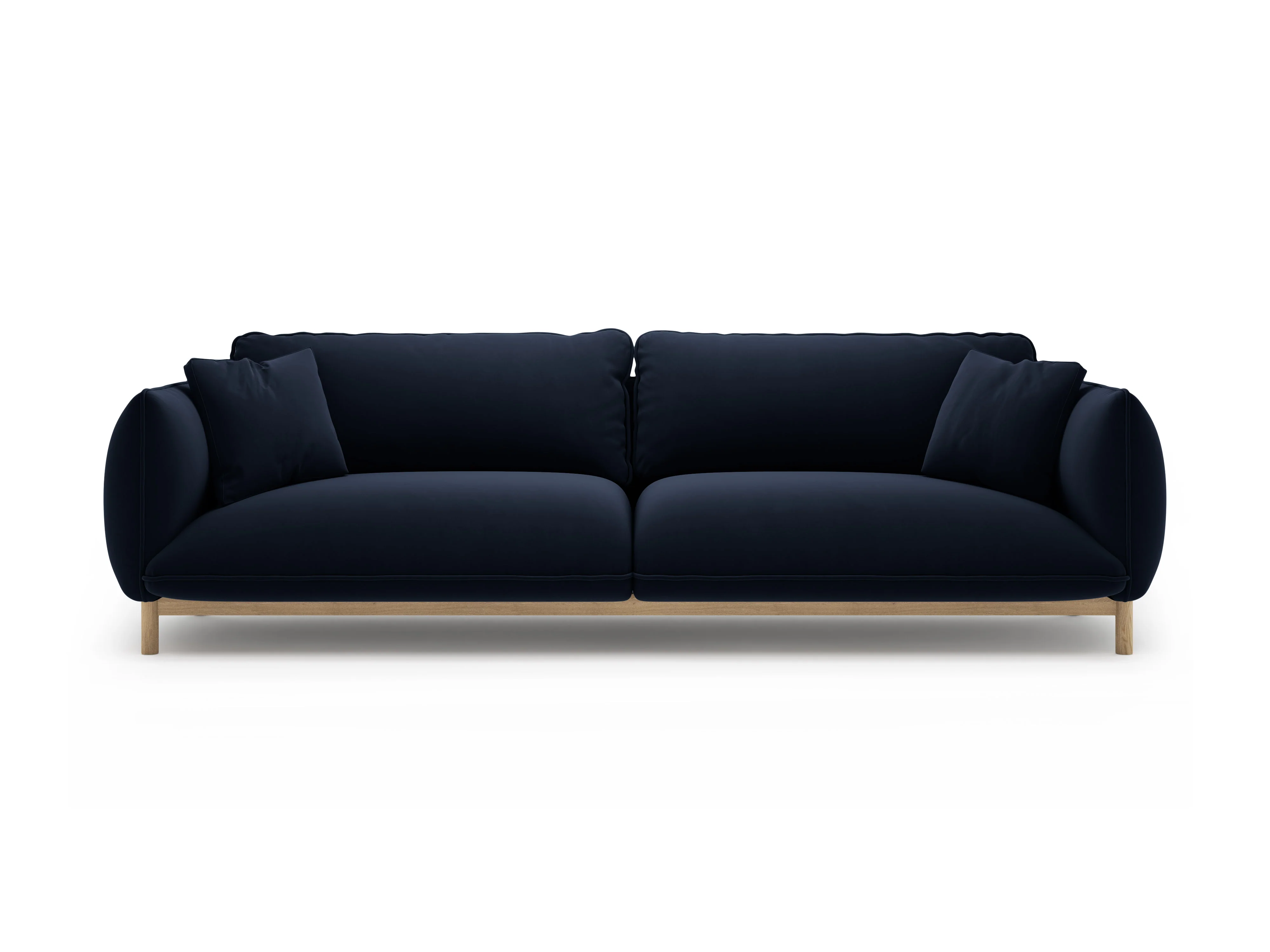 Sofa aksamitna 4-osobowa ADA granat królewski - Image 5
