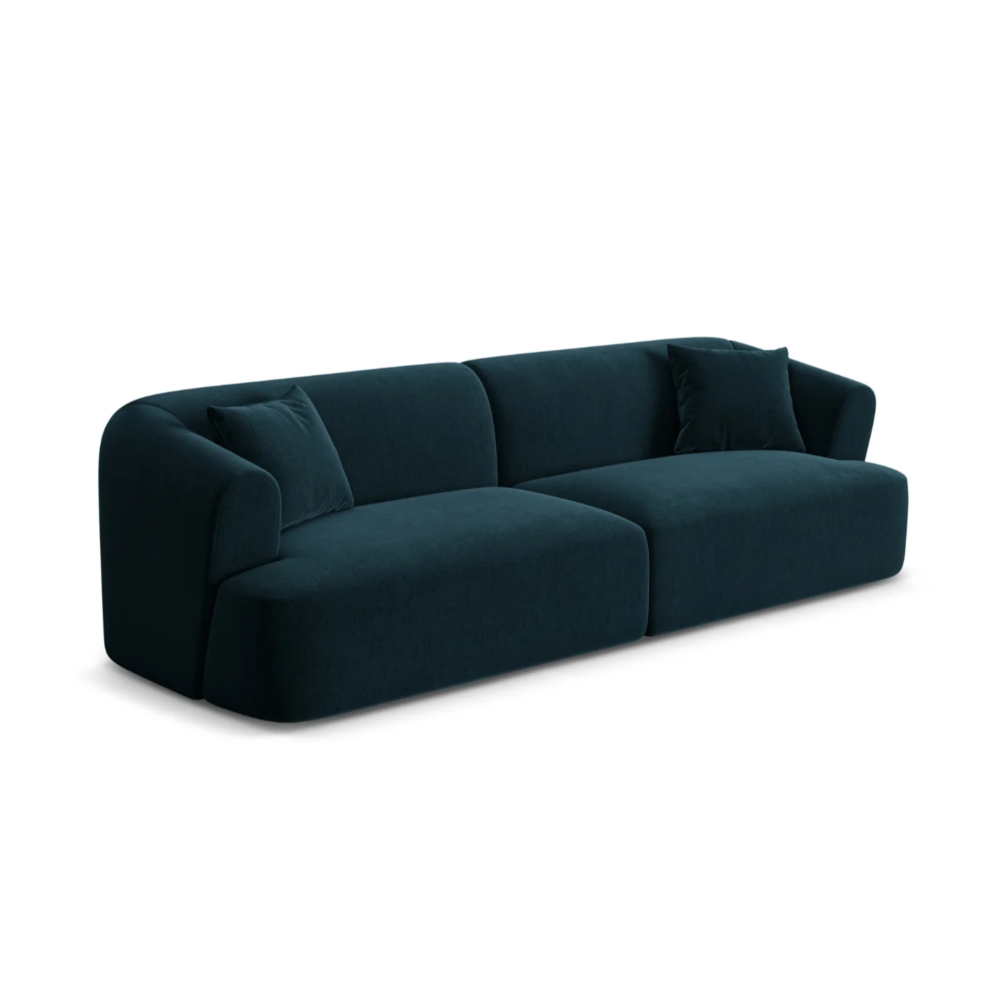 Sofa aksamitna 4-osobowa CAMPI petrol