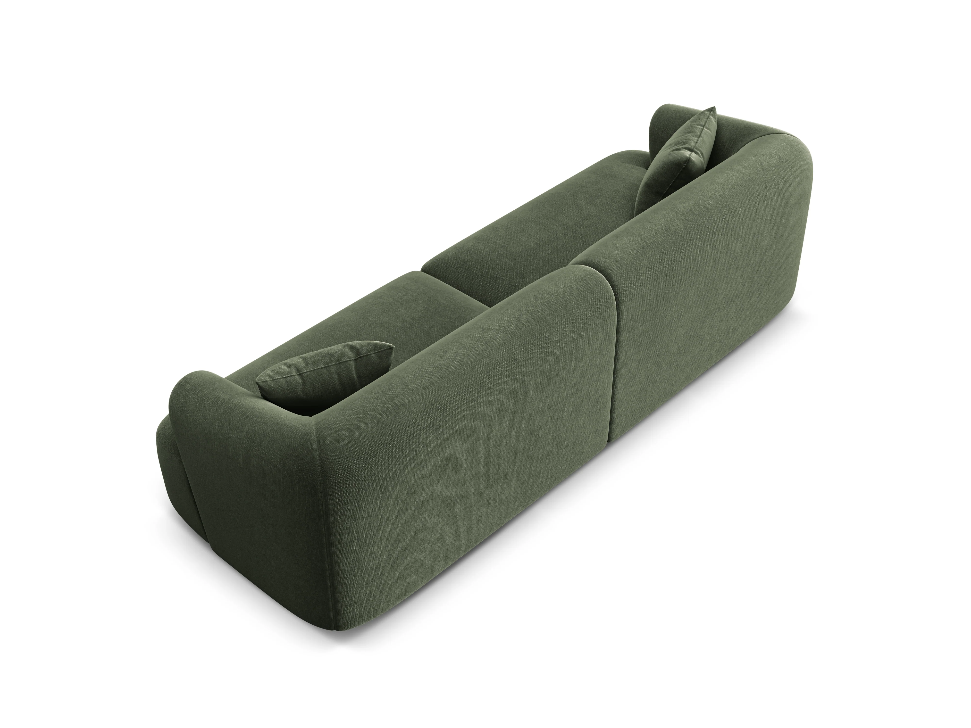 Sofa aksamitna 4-osobowa CAMPI zielony - Image 5