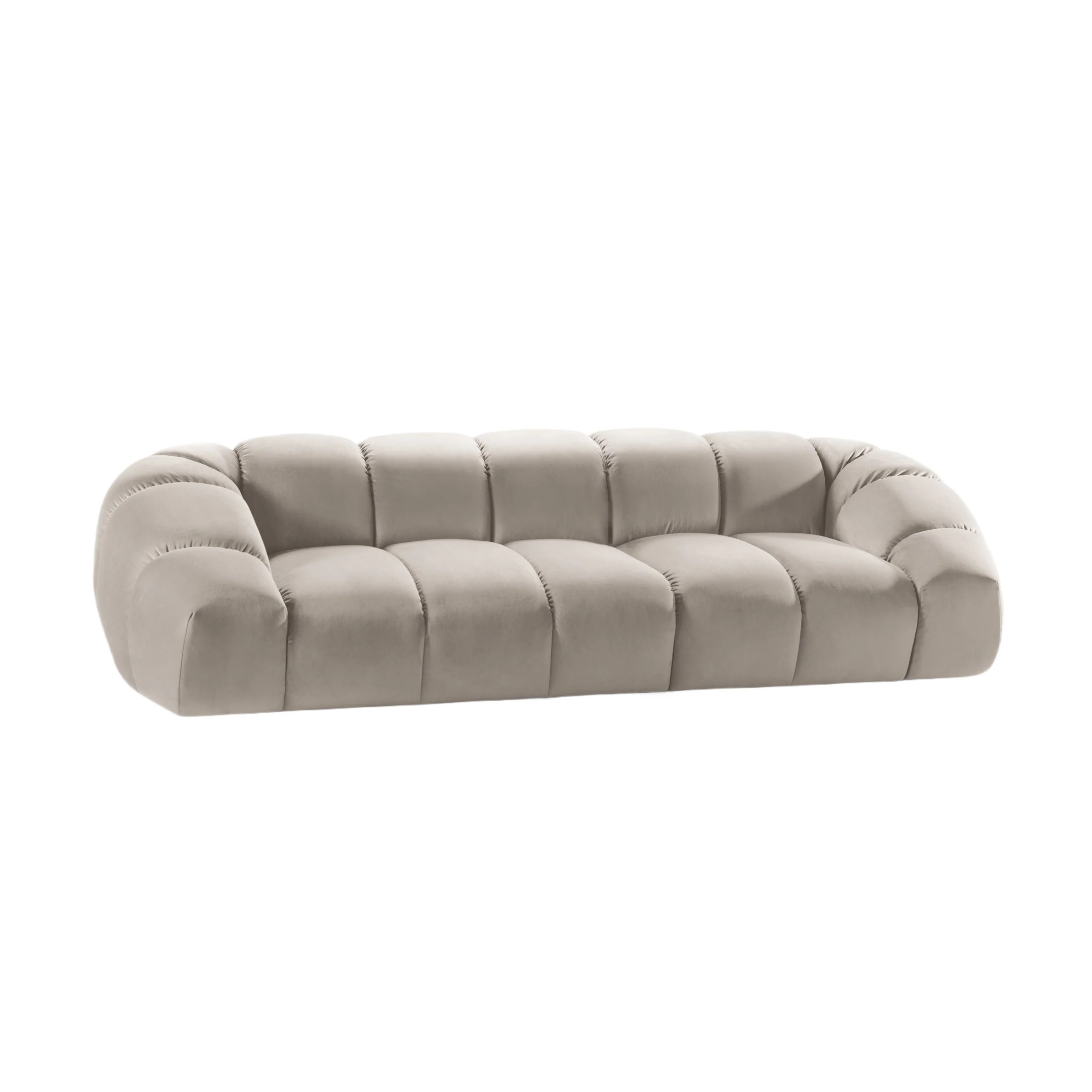 Sofa aksamitna 4-osobowa DIANA beżowy