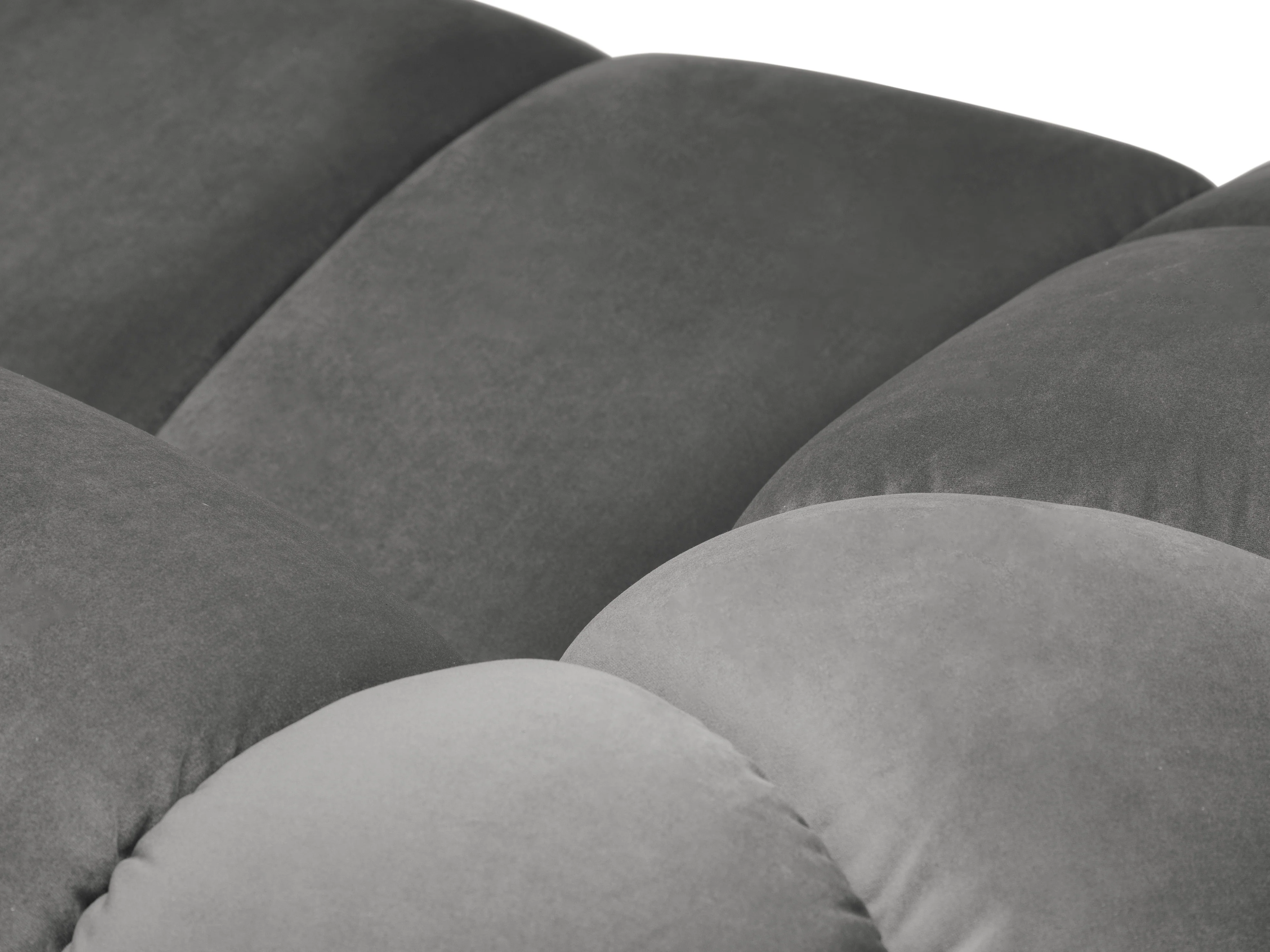 Sofa aksamitna 4-osobowa DIANA szary - Image 5