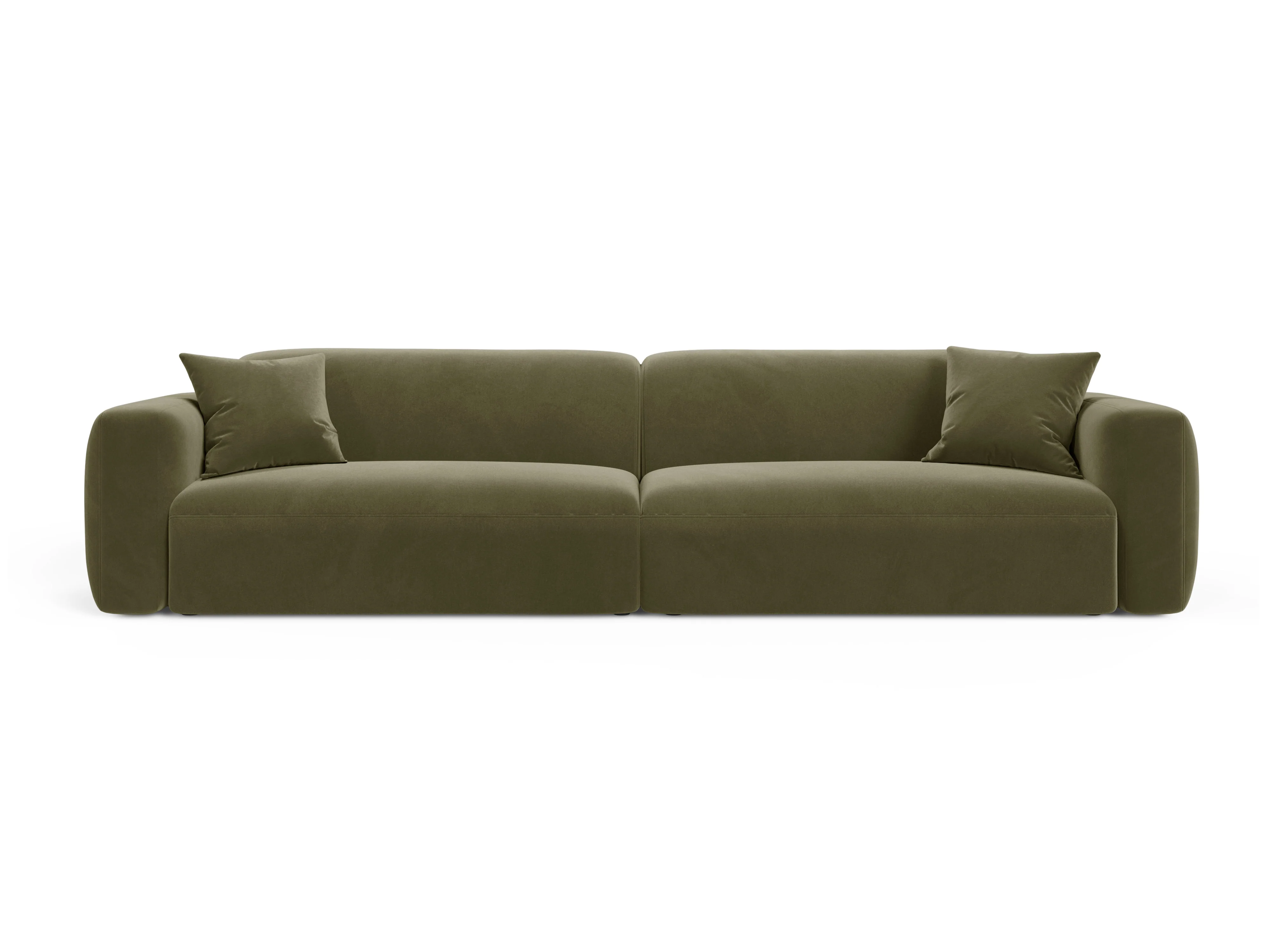 Sofa aksamitna 4-osobowa STRINO zielony - Image 2