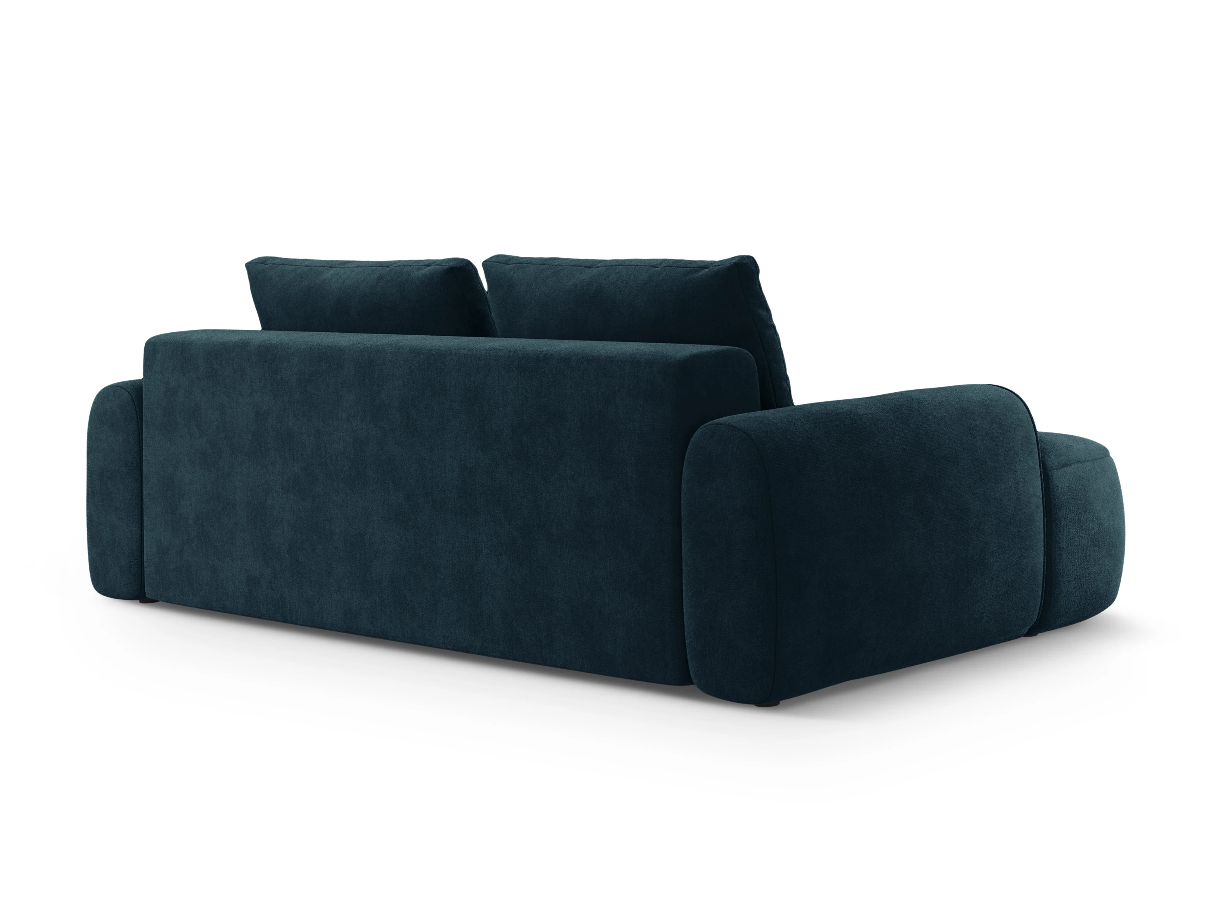 Sofa aksamitna z funkcją spania 4-osobowa LINZ petrol - Image 4