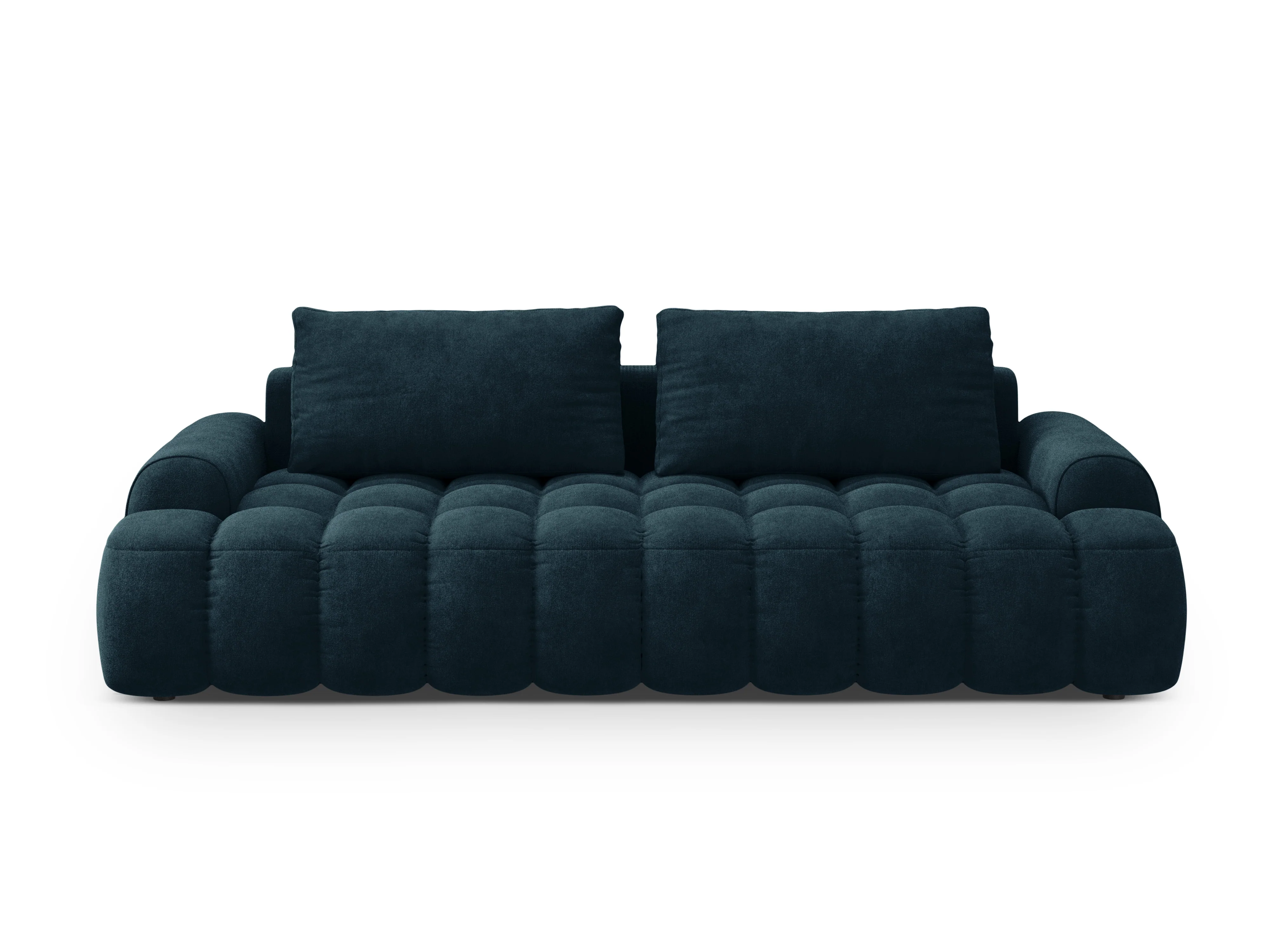 Sofa aksamitna z funkcją spania 4-osobowa LINZ petrol - Image 5