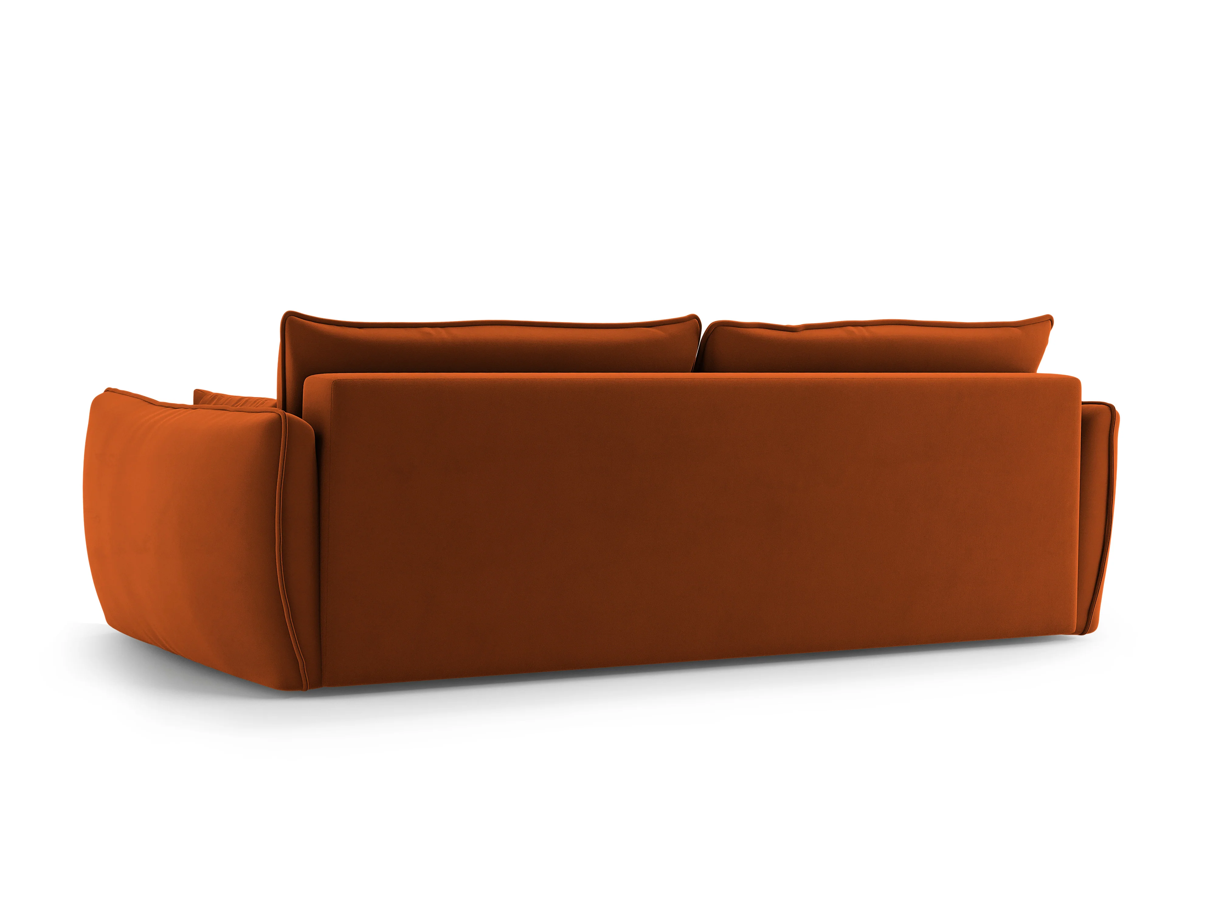Sofa aksamitna z funkcją spania MATERA ceglany - Image 6