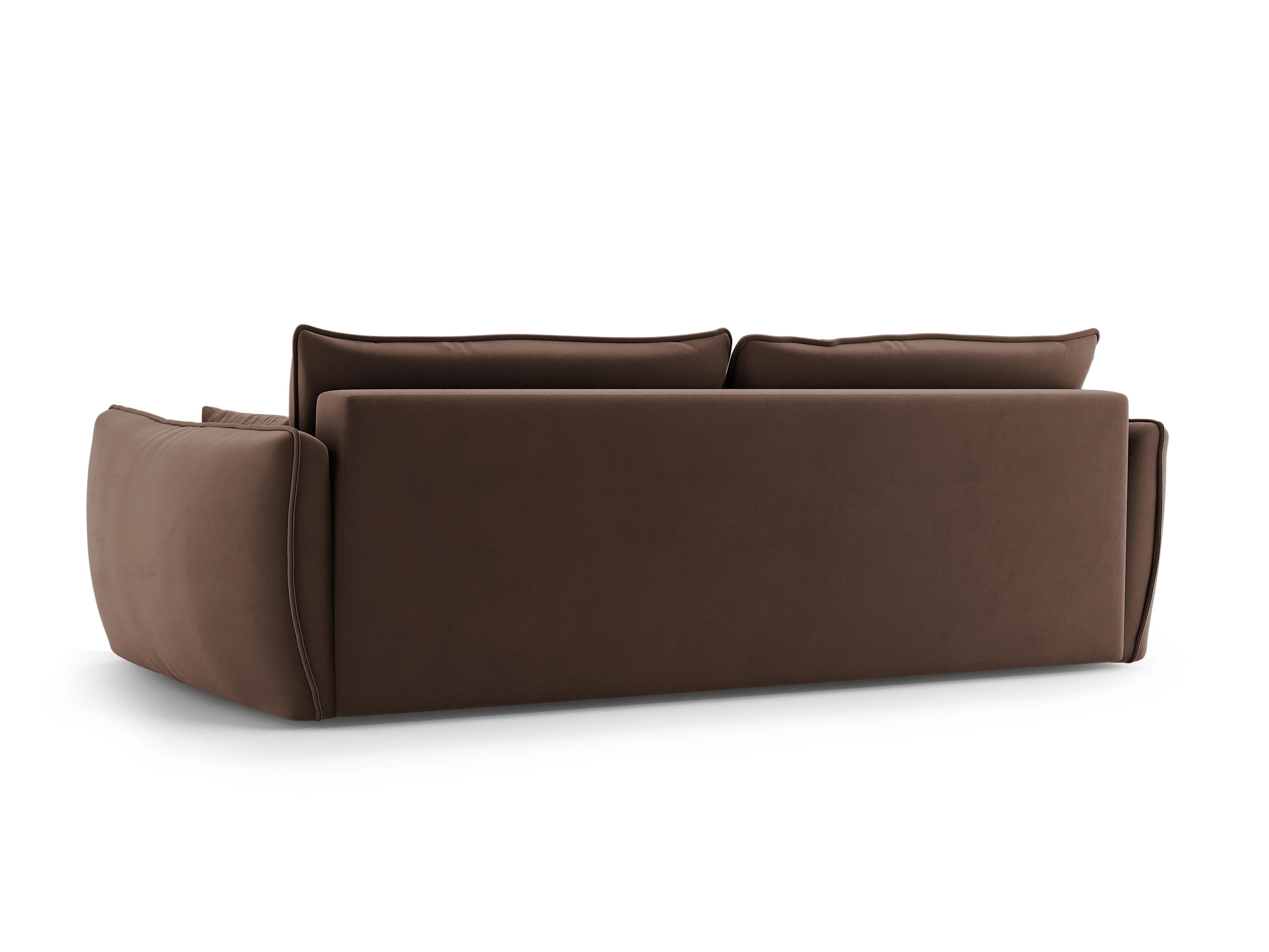 Sofa aksamitna z funkcją spania MATERA czekoladowy - Image 7