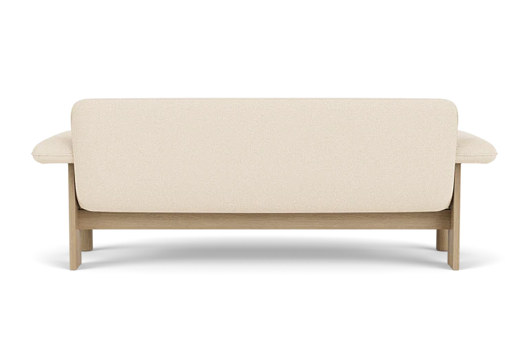 Sofa BRASILIA kremowy z dębową podstawą - Image 8