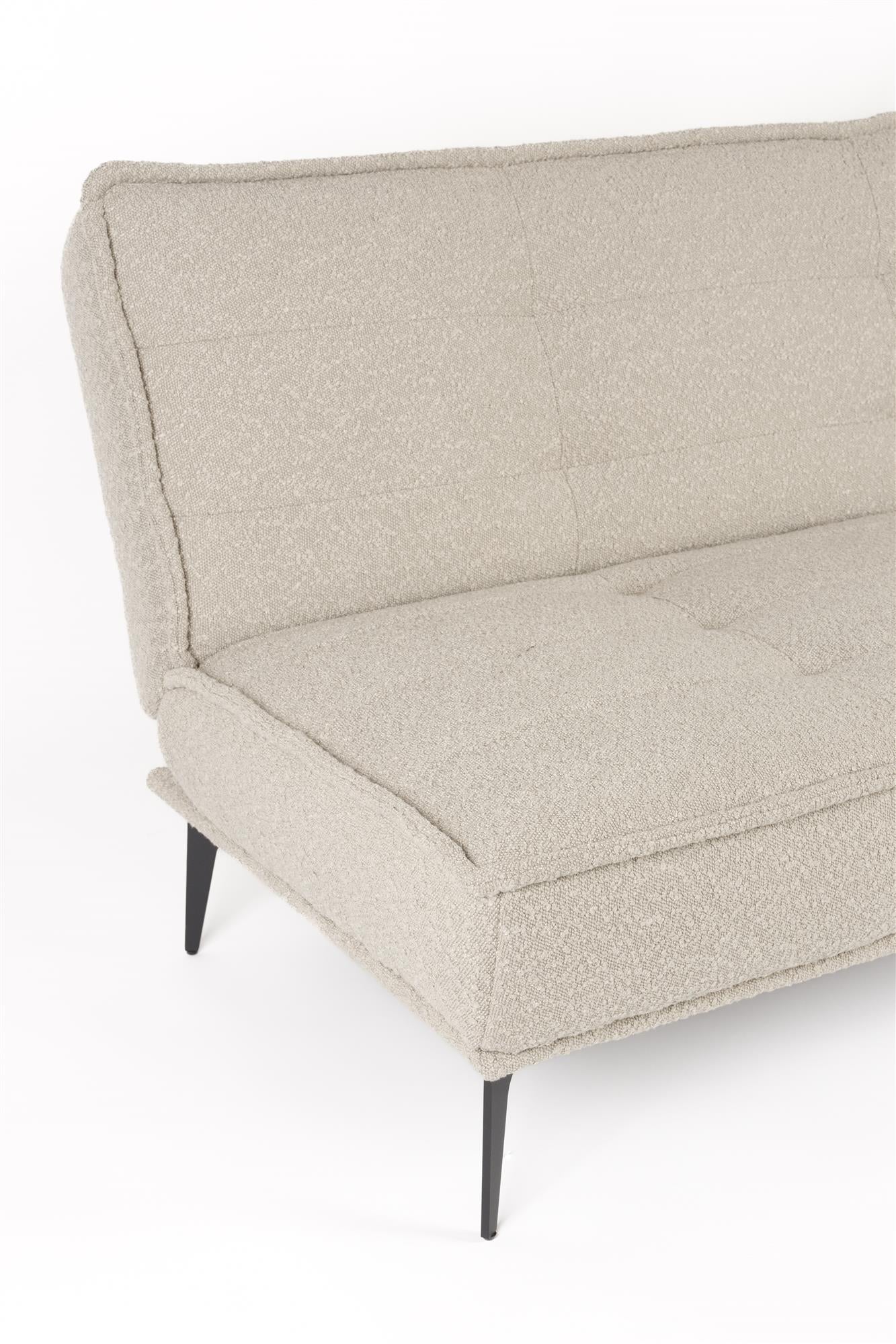 Sofa rozkładana CIELKE beżowy z czarną podstawą - Image 8
