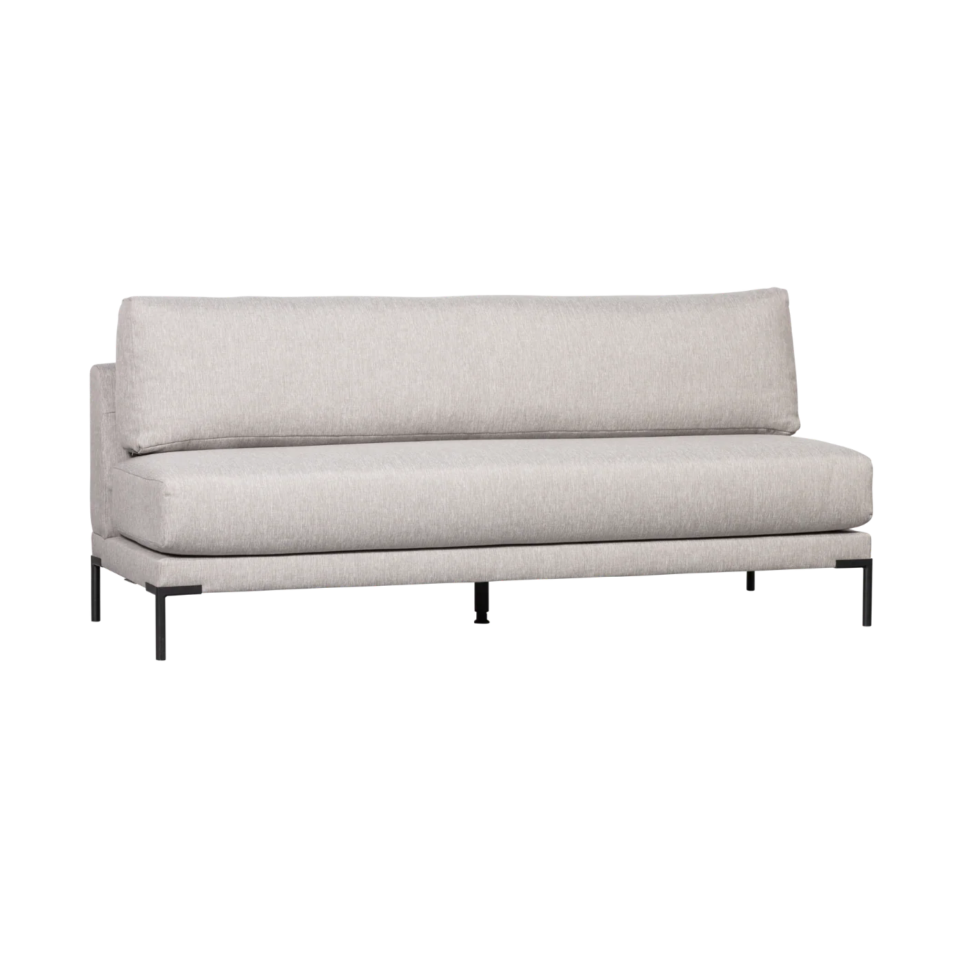 Sofa COUPLE DINING BENCH - moduł środkowy jasnoszary