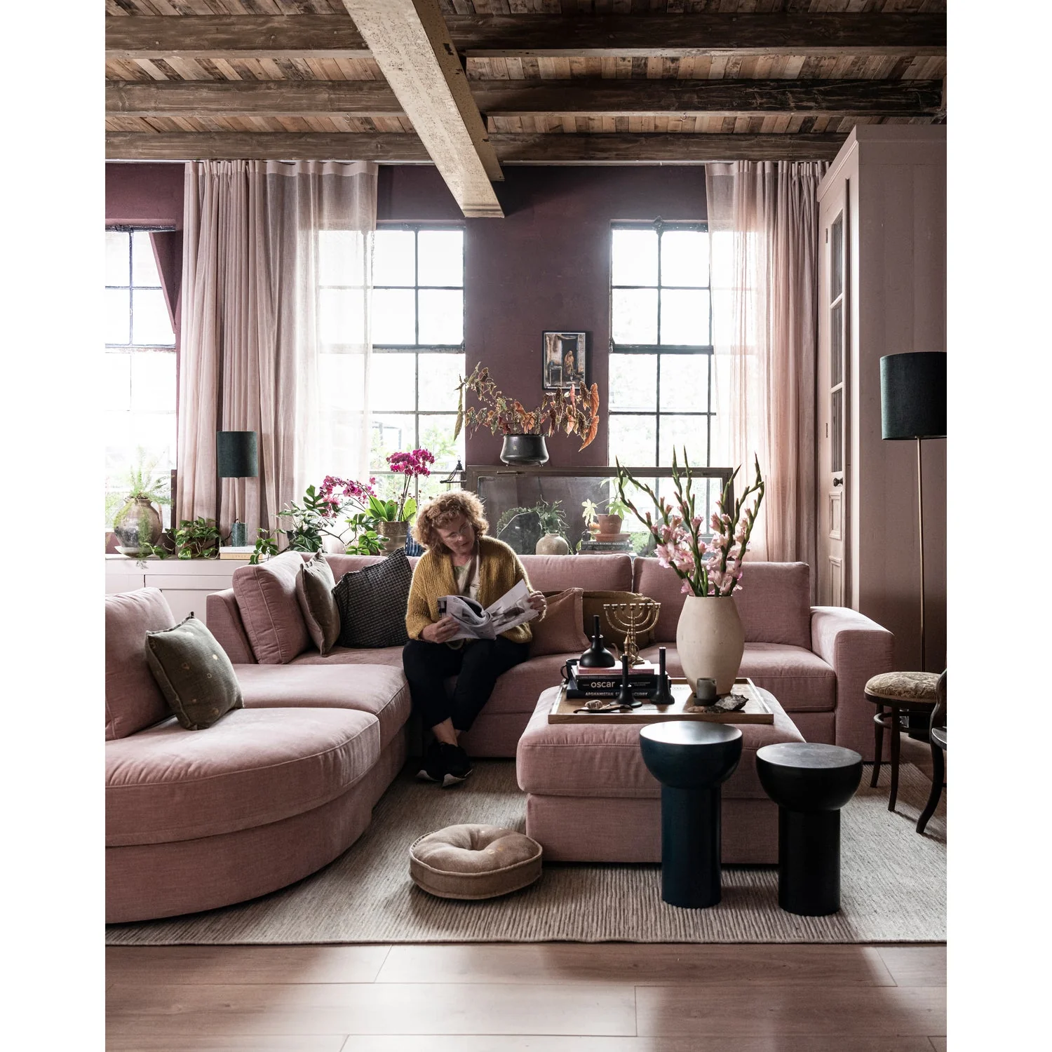 Sofa FAMILY - moduł końcowy prawostronny różowy - Image 7