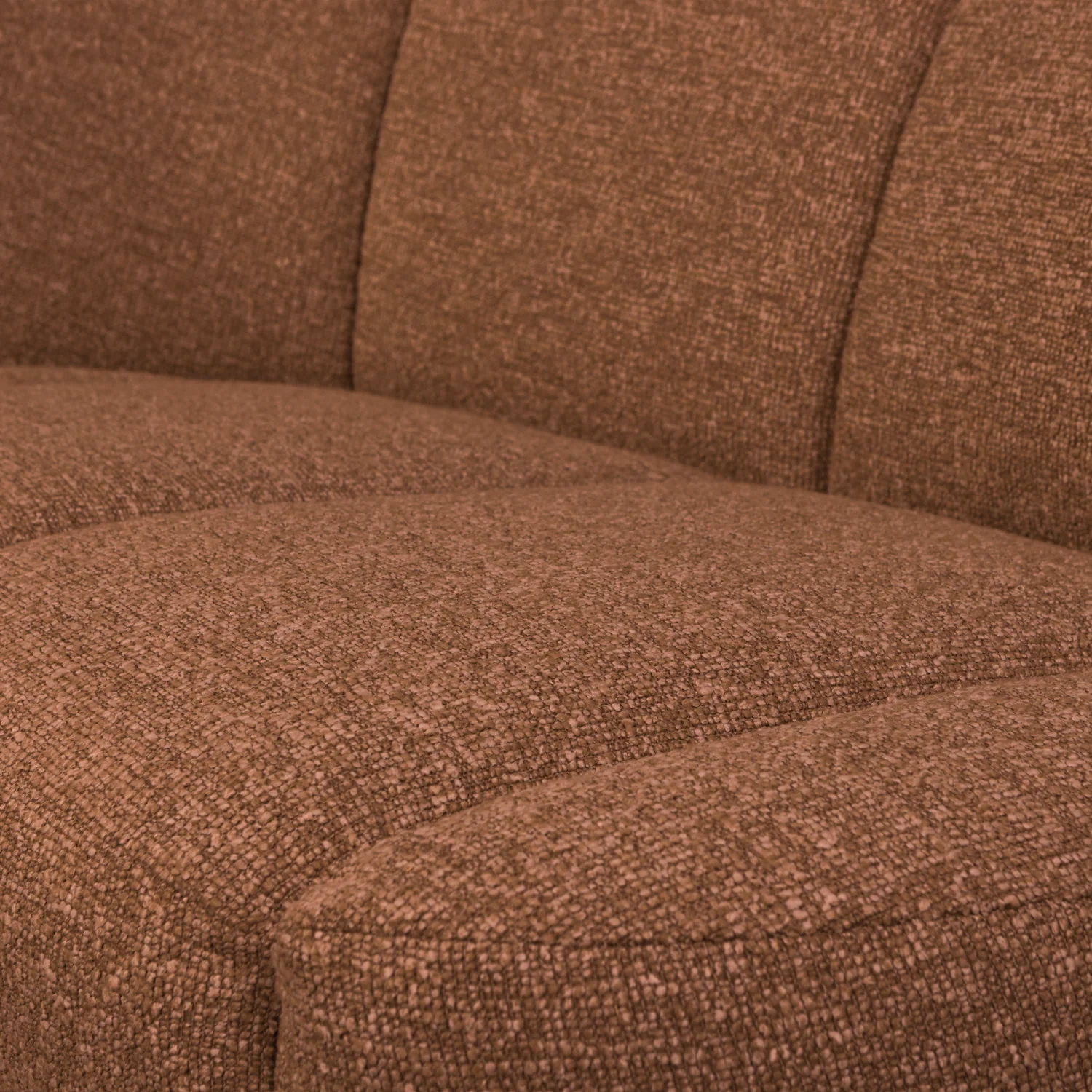 Sofa lewostronna 2-osobowa MOJO rdzawy brązowy melanż boucle - Image 2