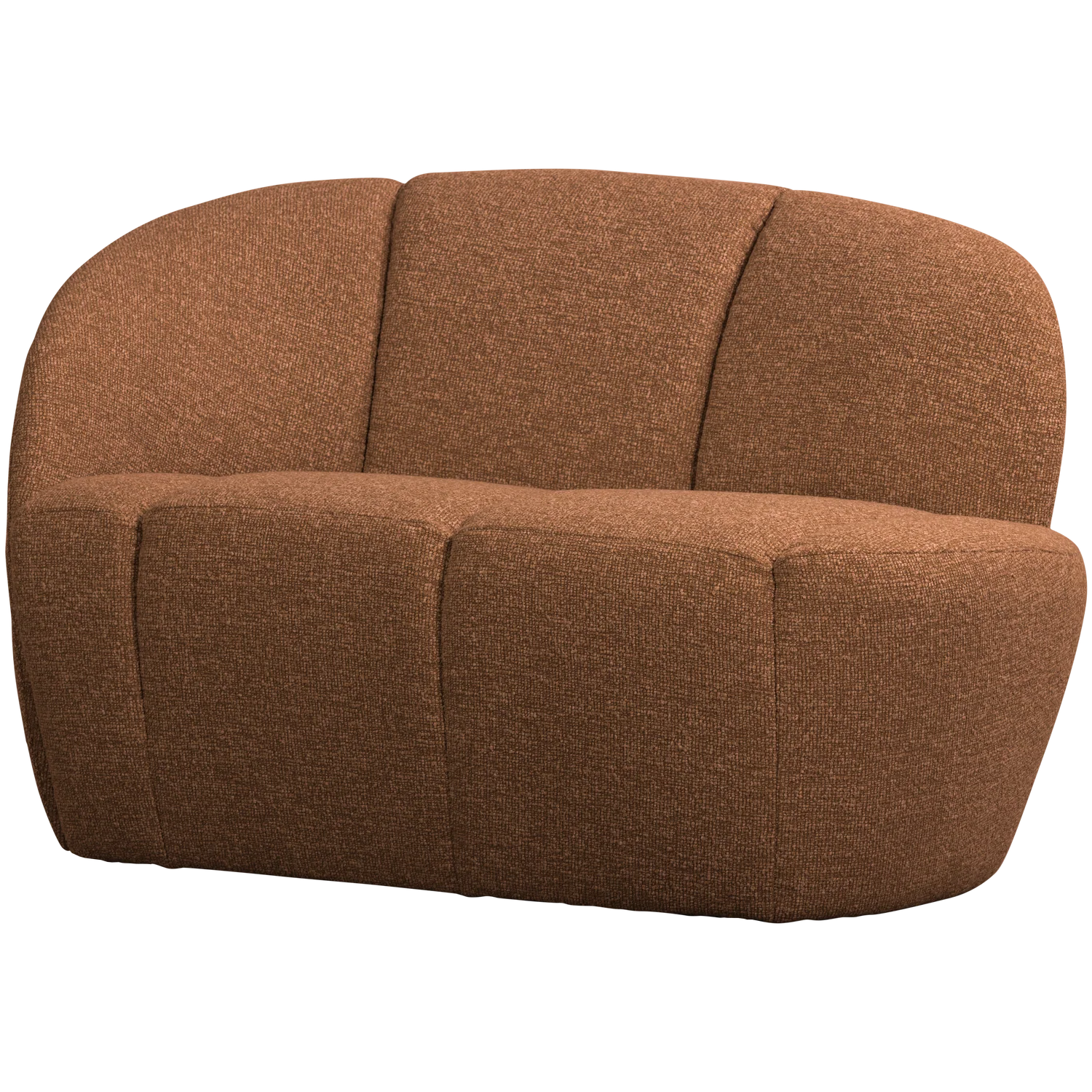 Sofa lewostronna 2-osobowa MOJO rdzawy brązowy melanż boucle - Image 3