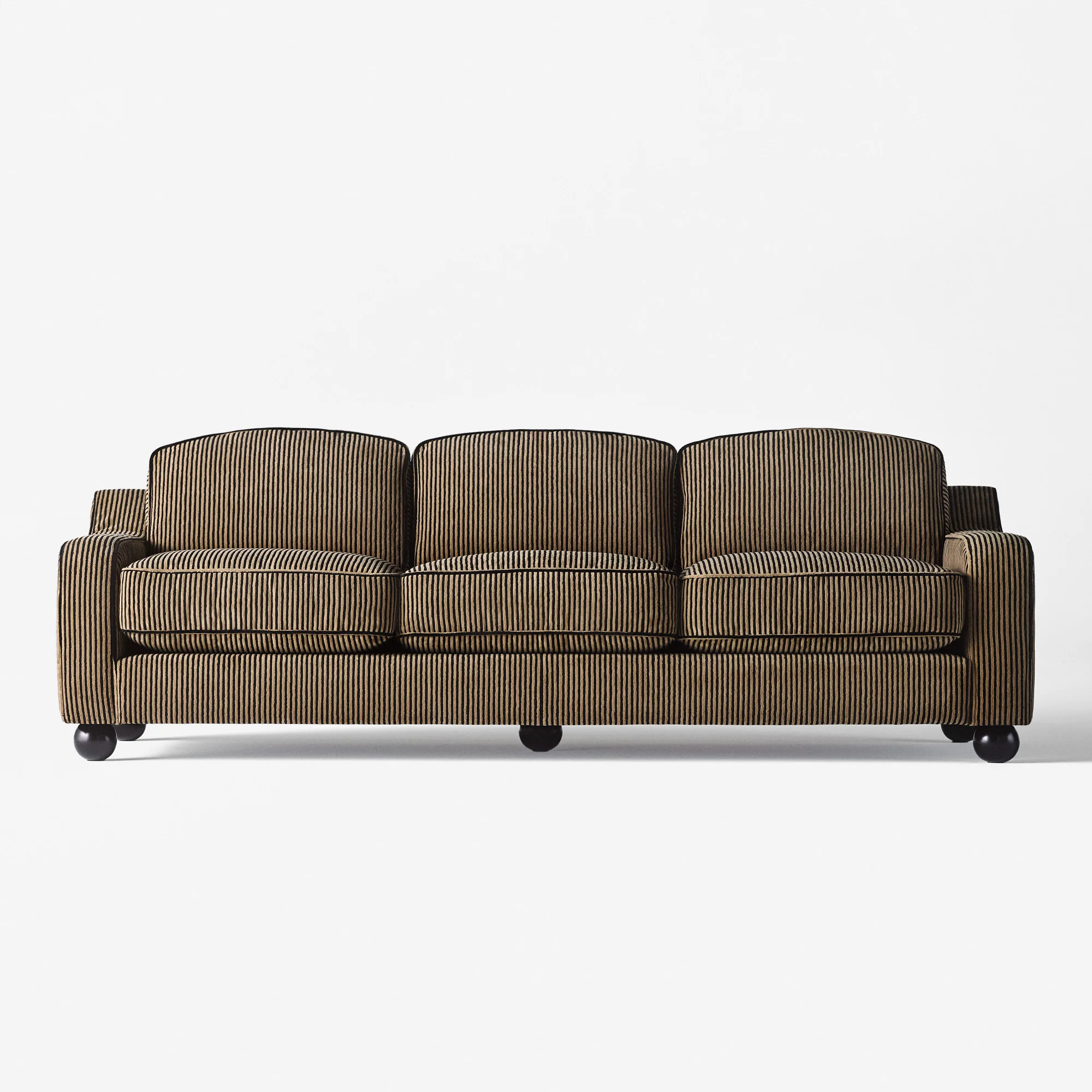 Sofa 3-osobowa LOLA brązowo-czarne paski - Image 4