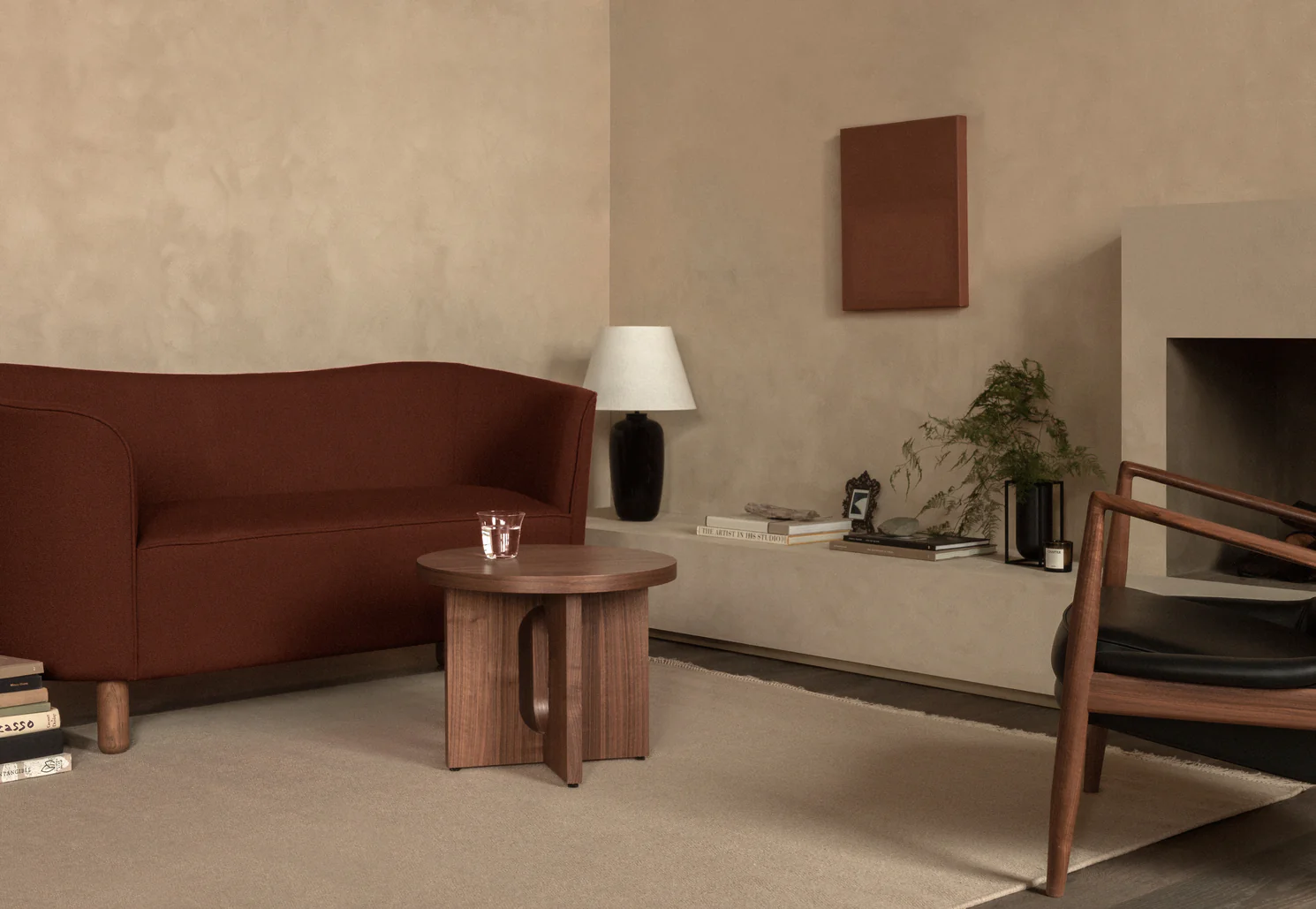 Sofa MINGLE skóra owcza z dębową podstawą - Image 3