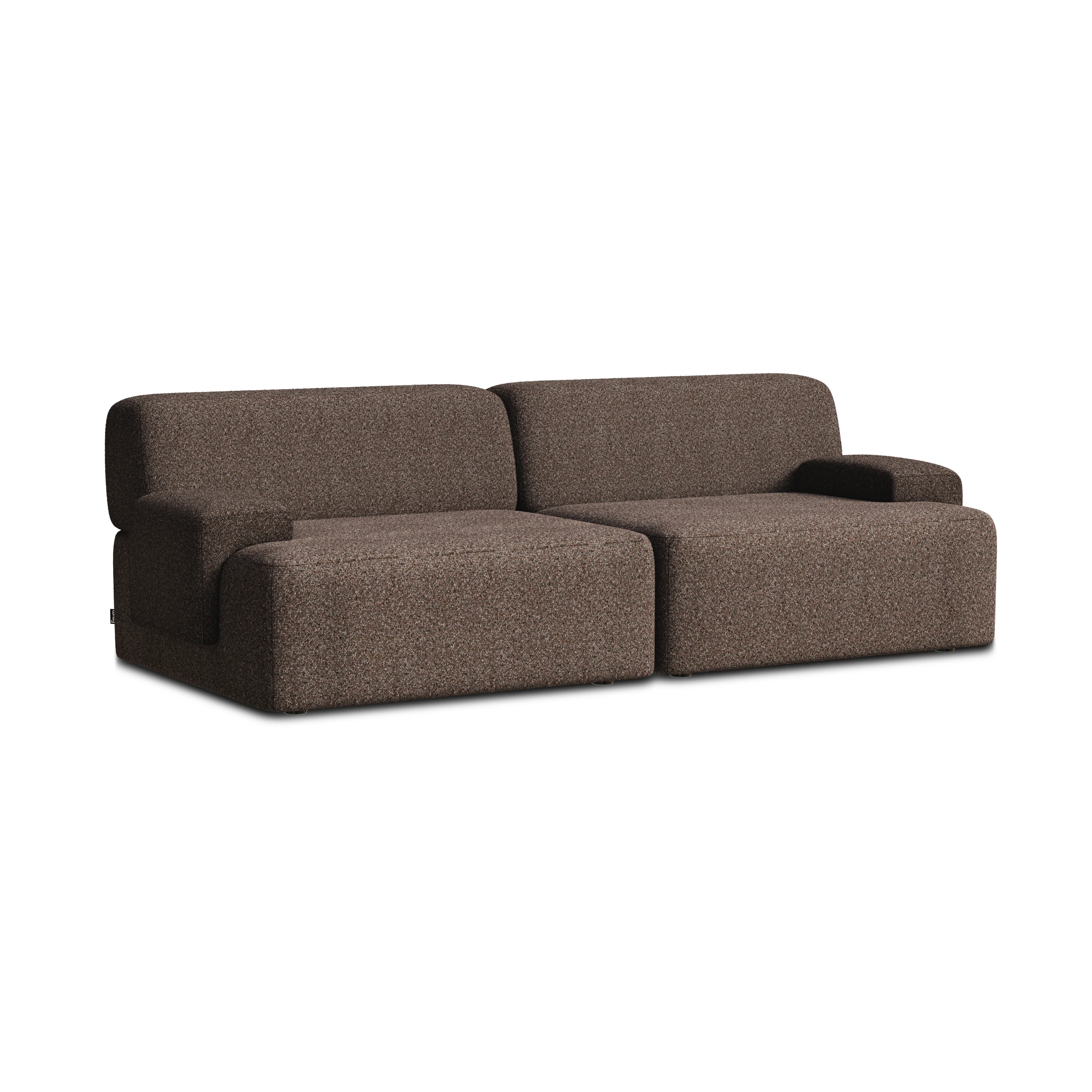 Sofa modułowa 2-osobowa UMI brązowy