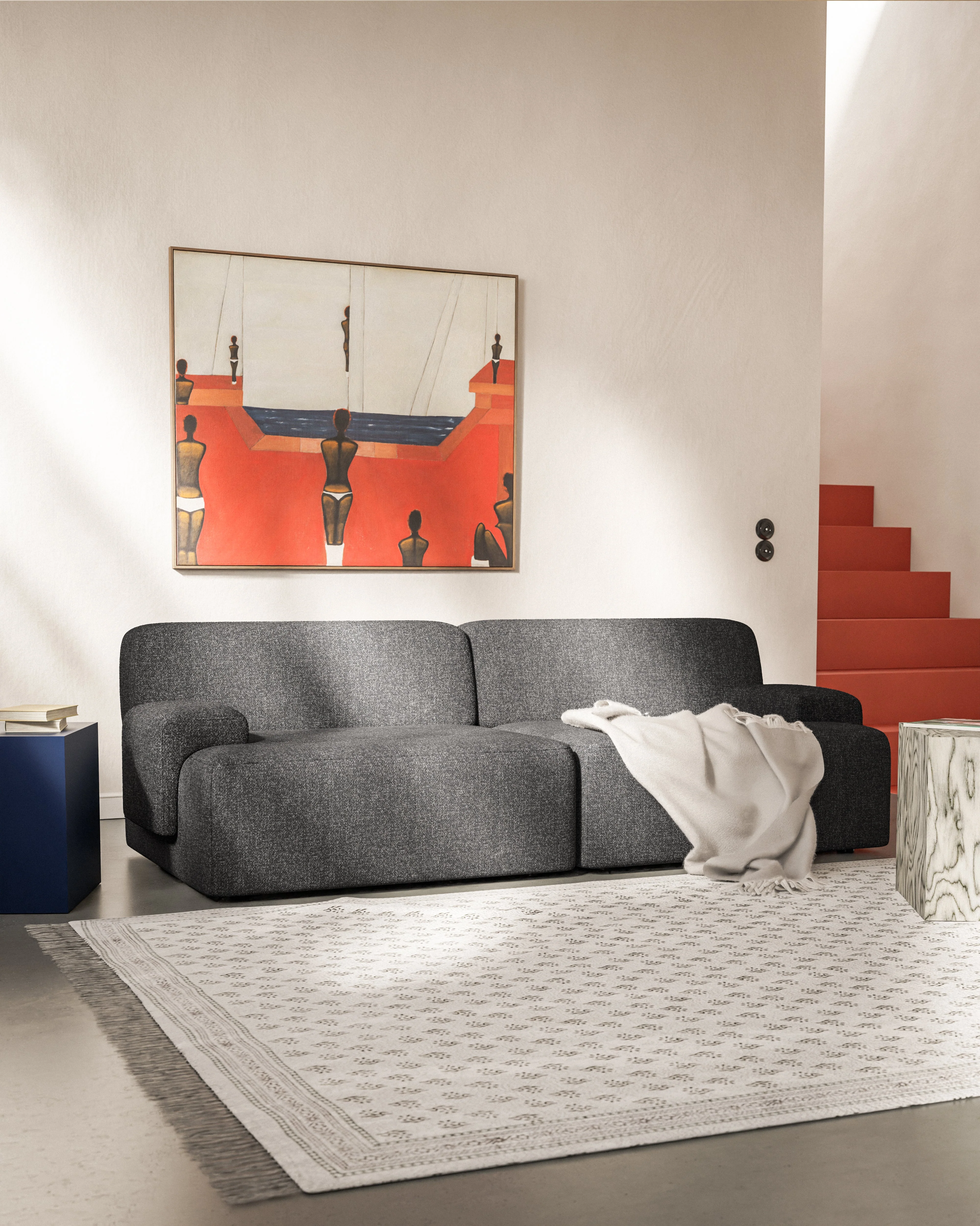 Sofa modułowa 2-osobowa UMI kamienna czerń - Image 2