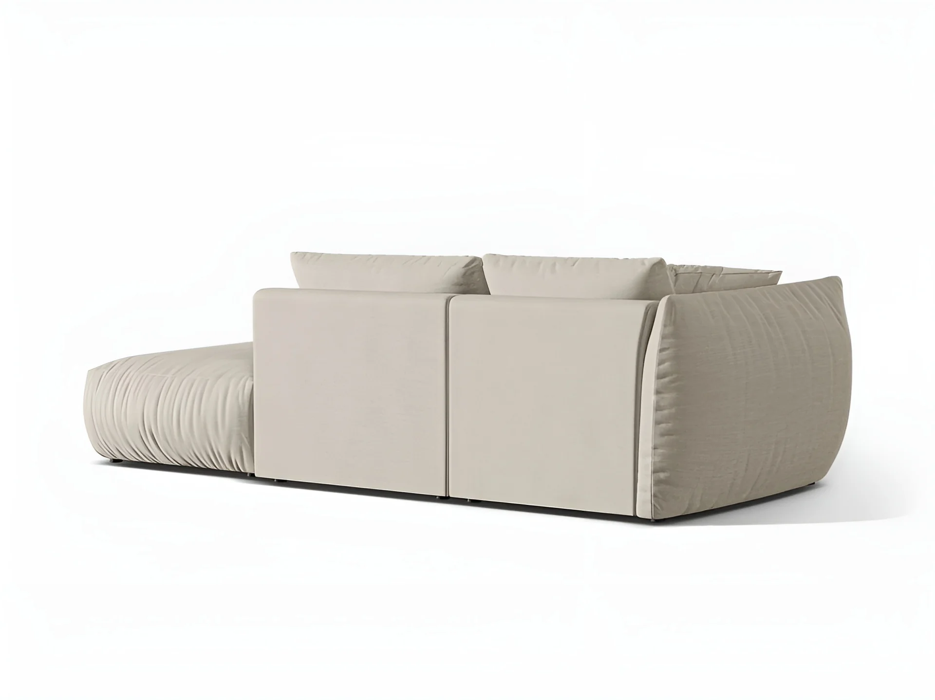 Sofa modułowa 3-osobowa prawostronna CHRIS kremowy szenil - Image 4