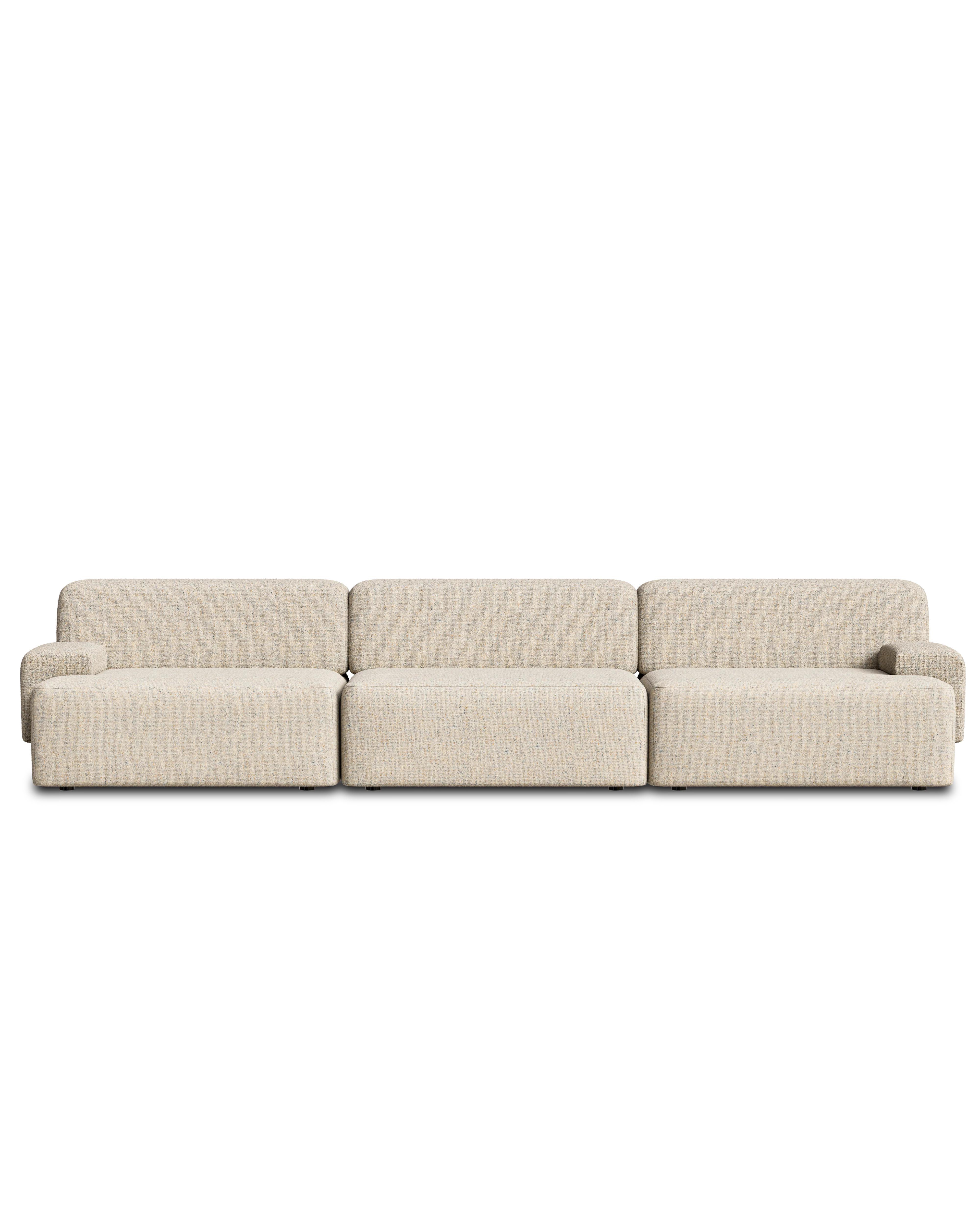 Sofa modułowa 3-osobowa UMI beżowy - Image 4