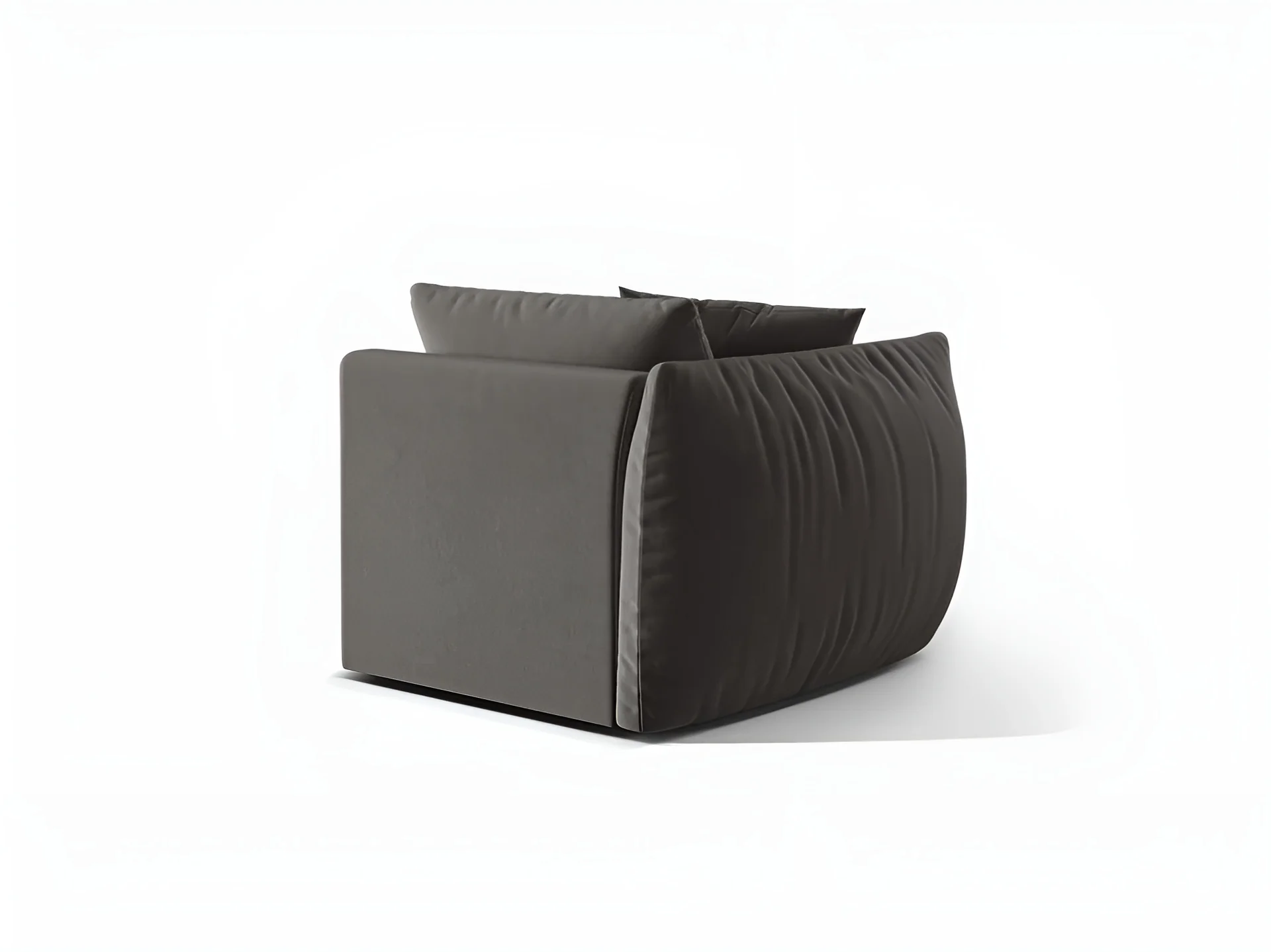 Sofa modułowa aksamitna CHRIS - element lewostronny ciemnoszary - Image 4