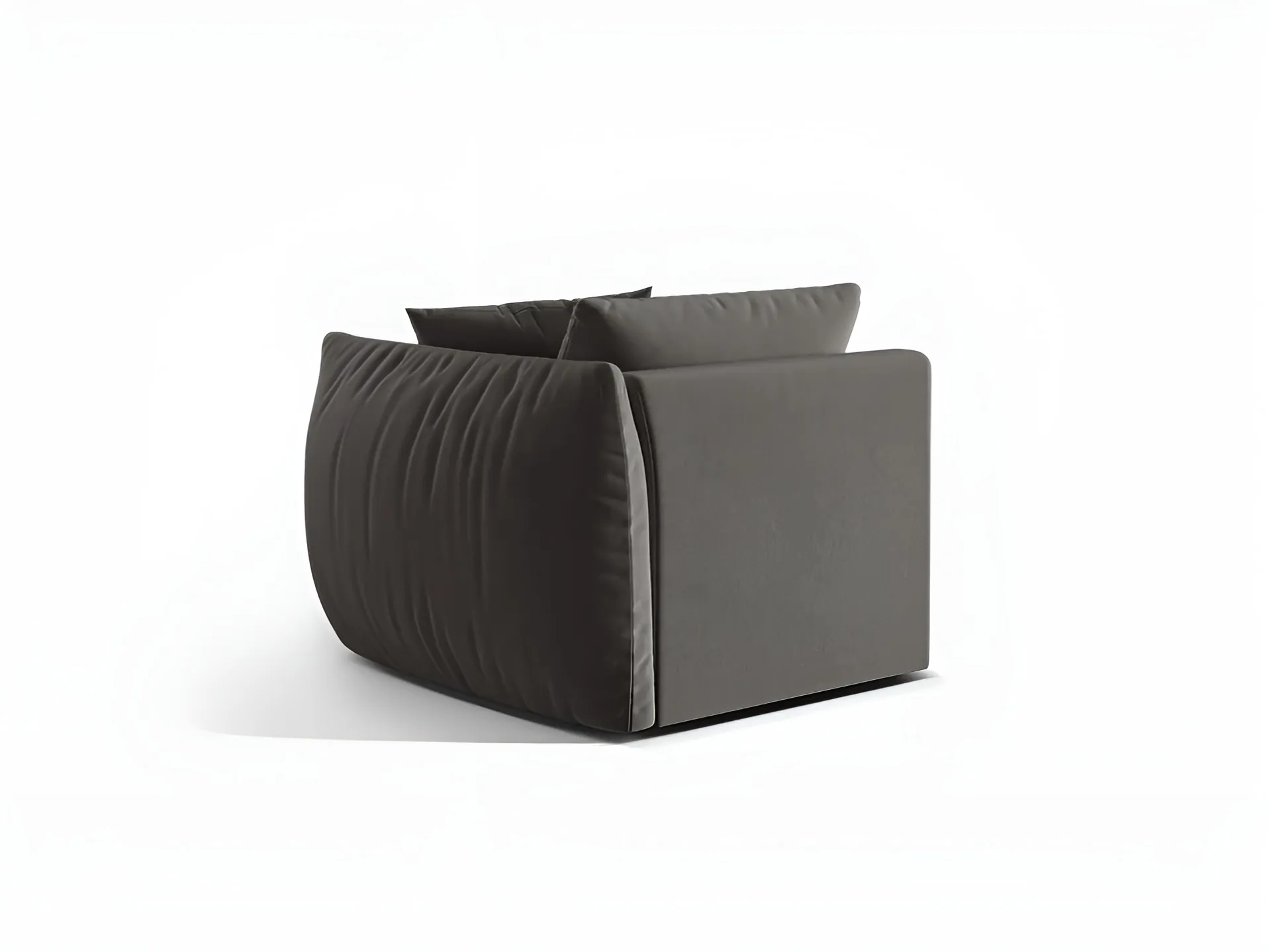 Sofa modułowa aksamitna CHRIS - element prawostronny ciemnoszary - Image 4
