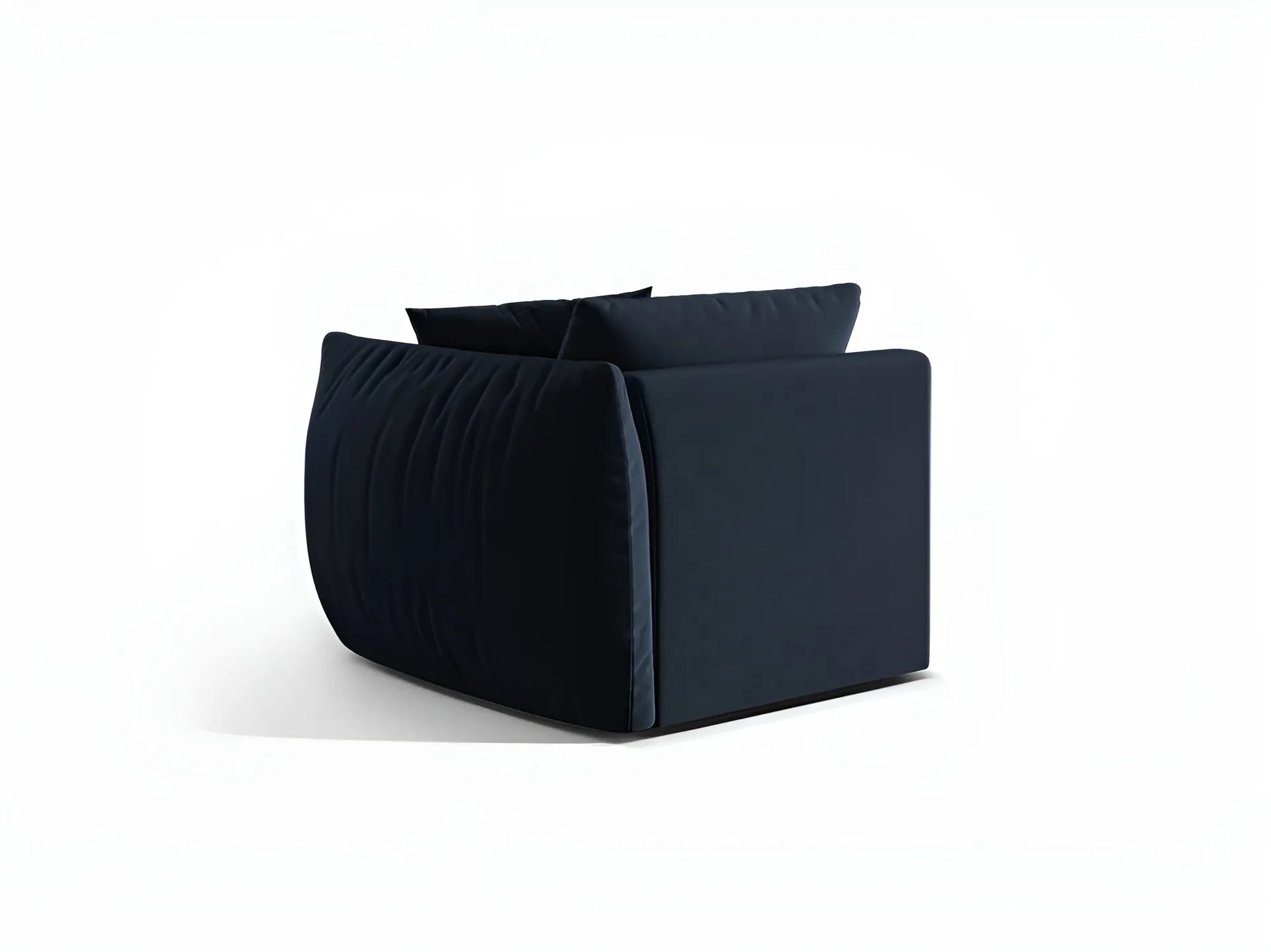 Sofa modułowa aksamitna CHRIS - element prawostronny granat królewski - Image 4