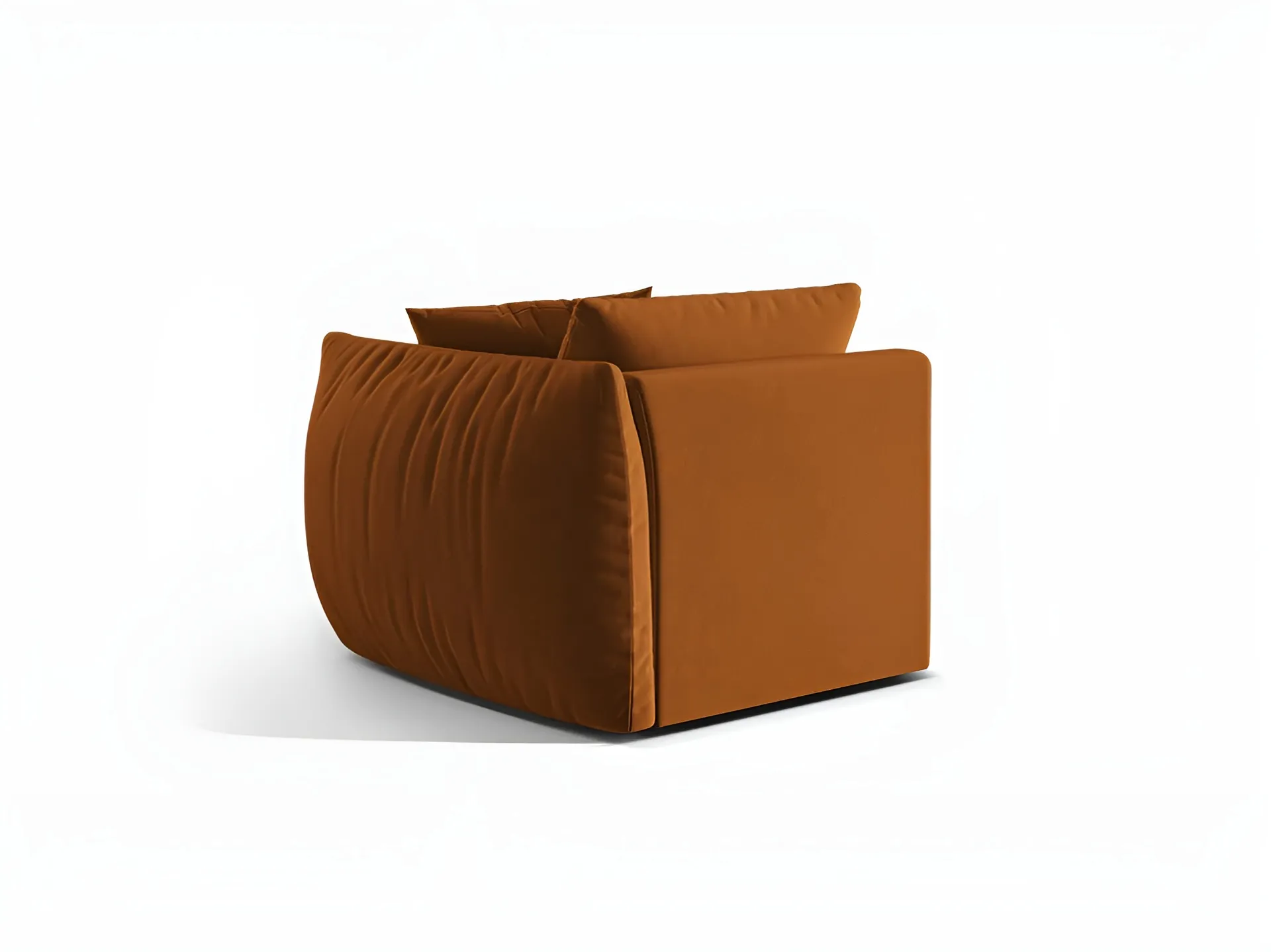 Sofa modułowa aksamitna CHRIS - element prawostronny terracotta - Image 4