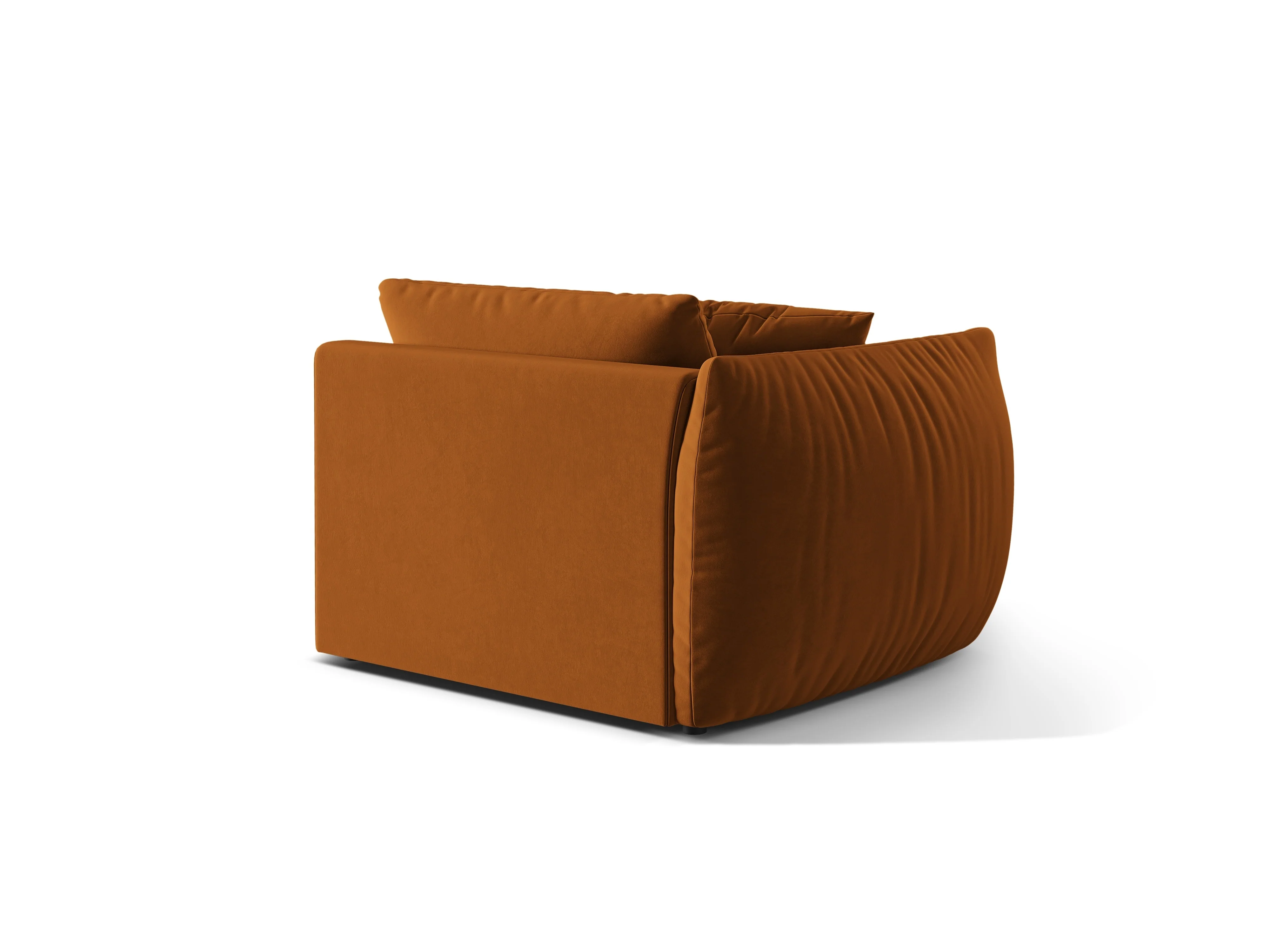Sofa modułowa aksamitna CHRIS - element szeroki lewostronny terracotta - Image 5