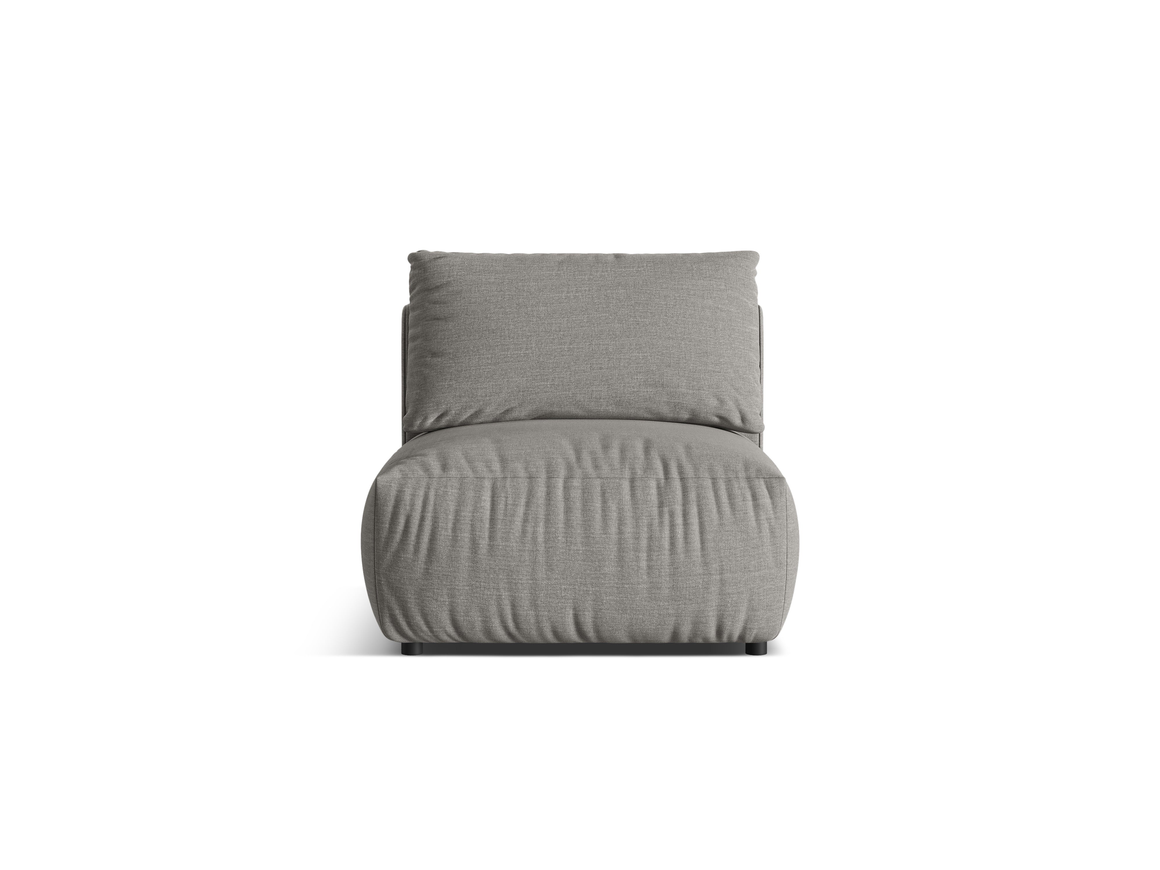 Sofa modułowa CHRIS - element środkowy szary szenil - Image 5