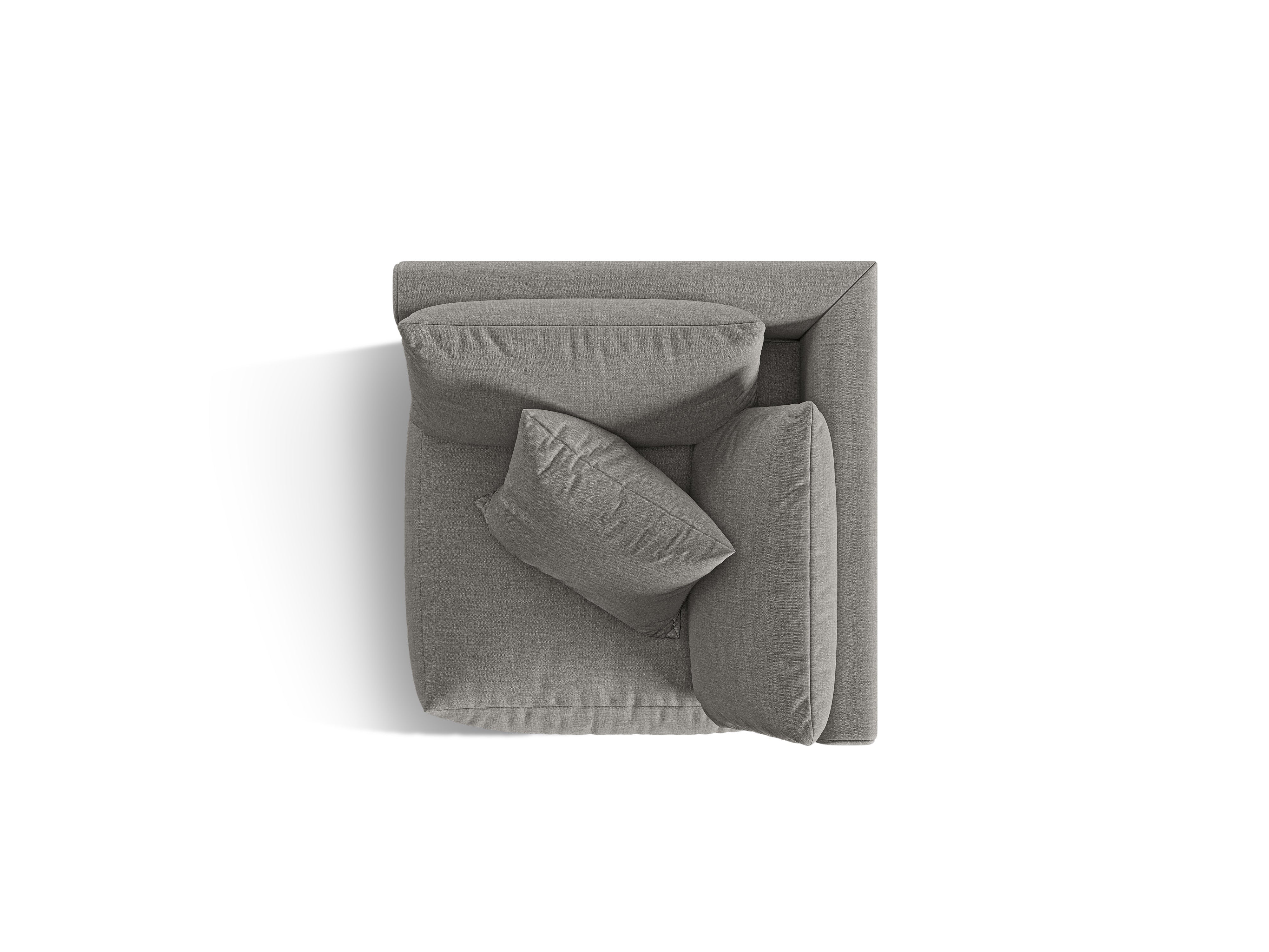 Sofa modułowa CHRIS - element narożny szary szenil - Image 3