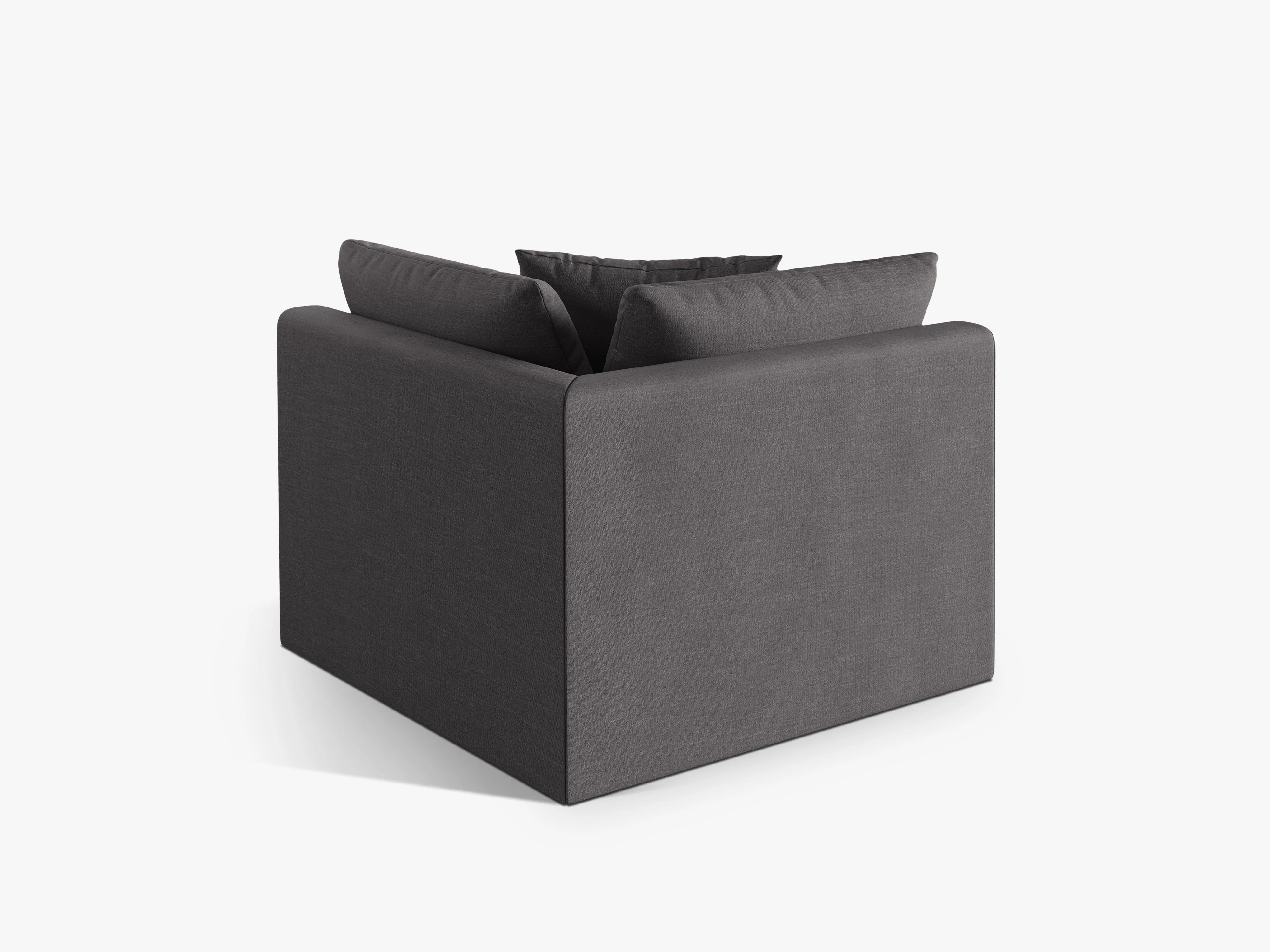 Sofa modułowa CHRIS - element narożny szary szenil - Image 4