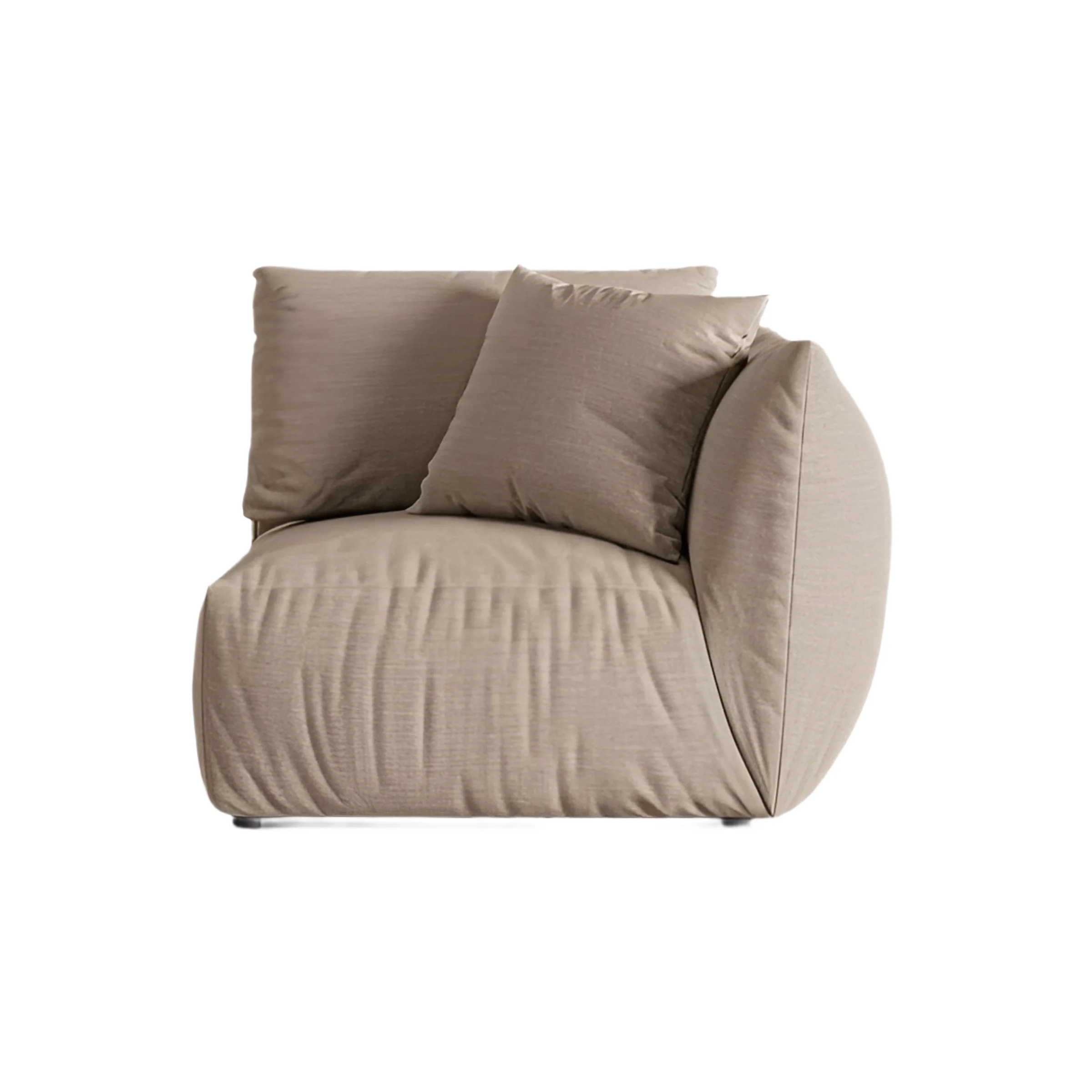 Sofa modułowa CHRIS - element prawostronny piaskowy szenil