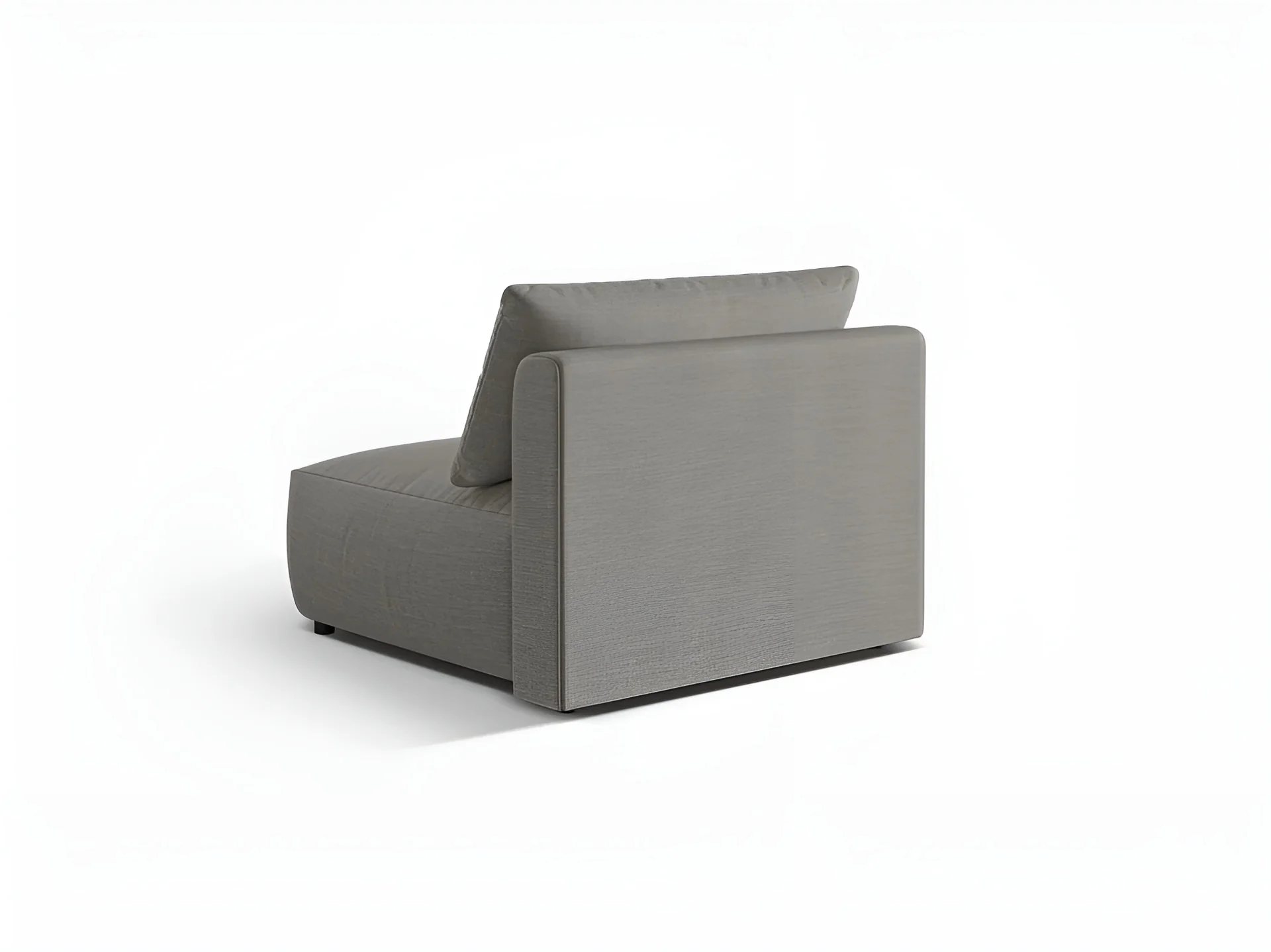 Sofa modułowa CHRIS - szeroki element środkowy jasnoszary szenil - Image 4