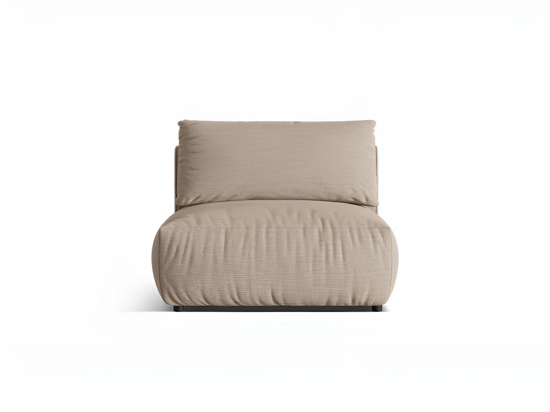 Sofa modułowa CHRIS - szeroki element środkowy piaskowy szenil - Image 3