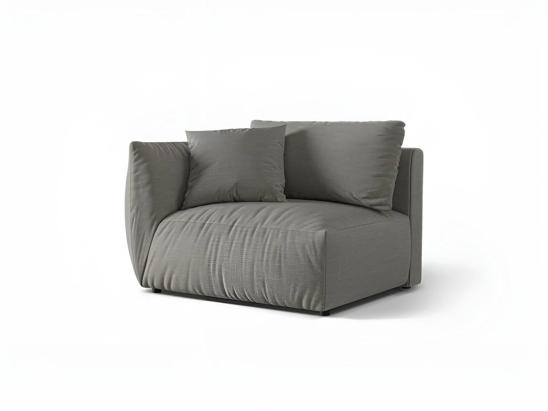 Sofa modułowa CHRIS - element szeroki lewostronny szary szenil - Image 3