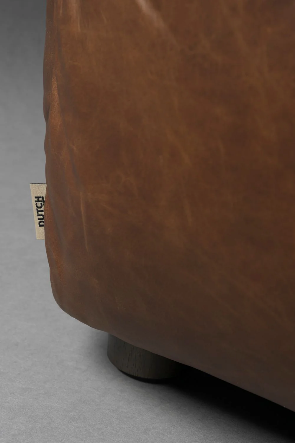 Sofa modułowa HACKMAN - element końcowy prawostronny czekoladowa skóra - Image 3