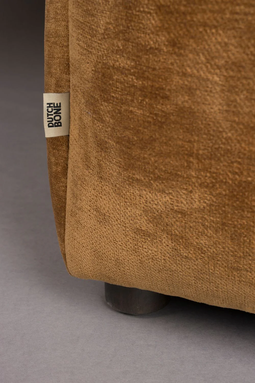 Sofa modułowa HACKMAN - element końcowy prawostronny koniakowy welur - Image 3