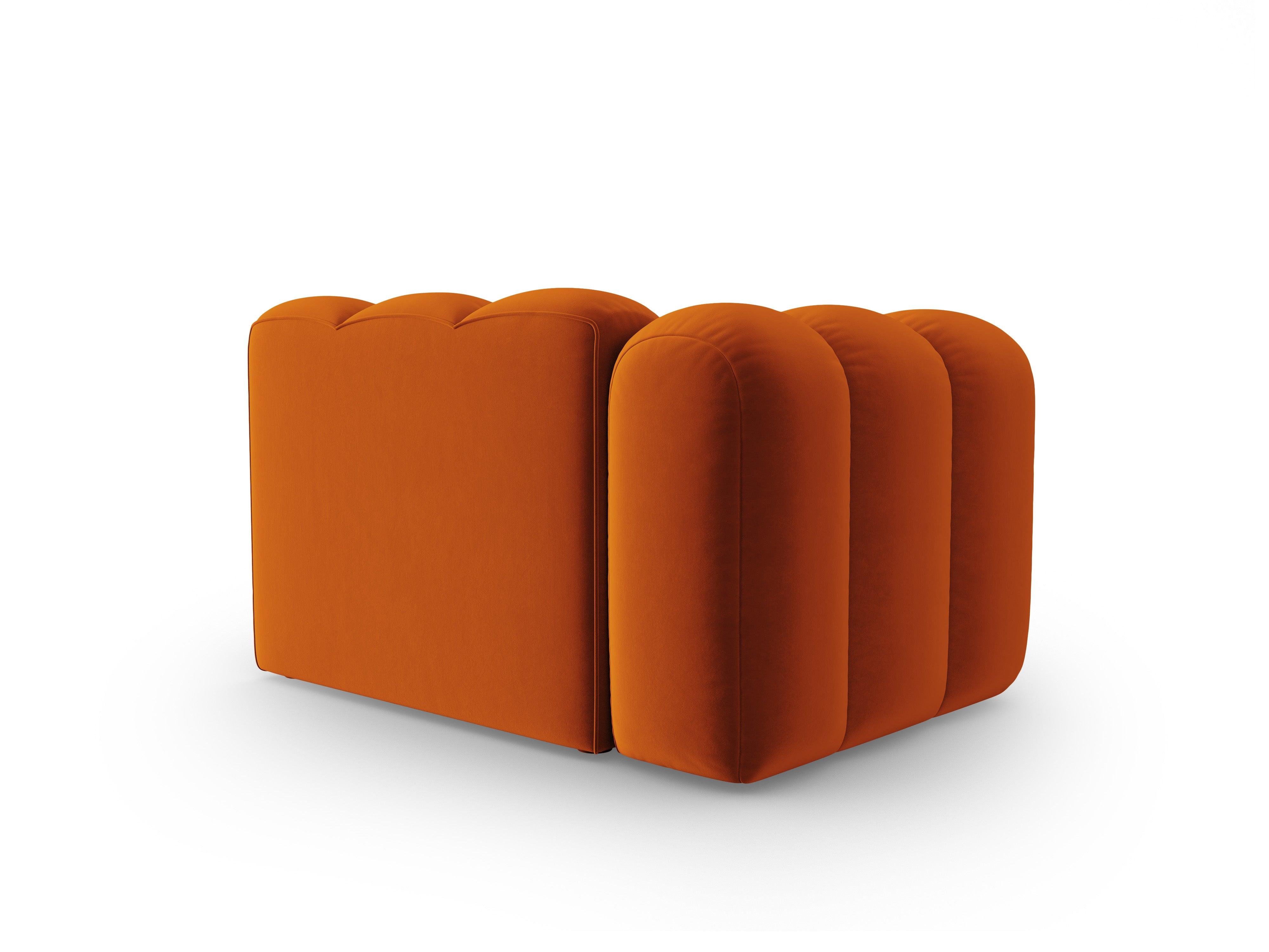 Sofa modułowa aksamitna lewostronna LUPINE  ceglany - element końcowy - Image 4