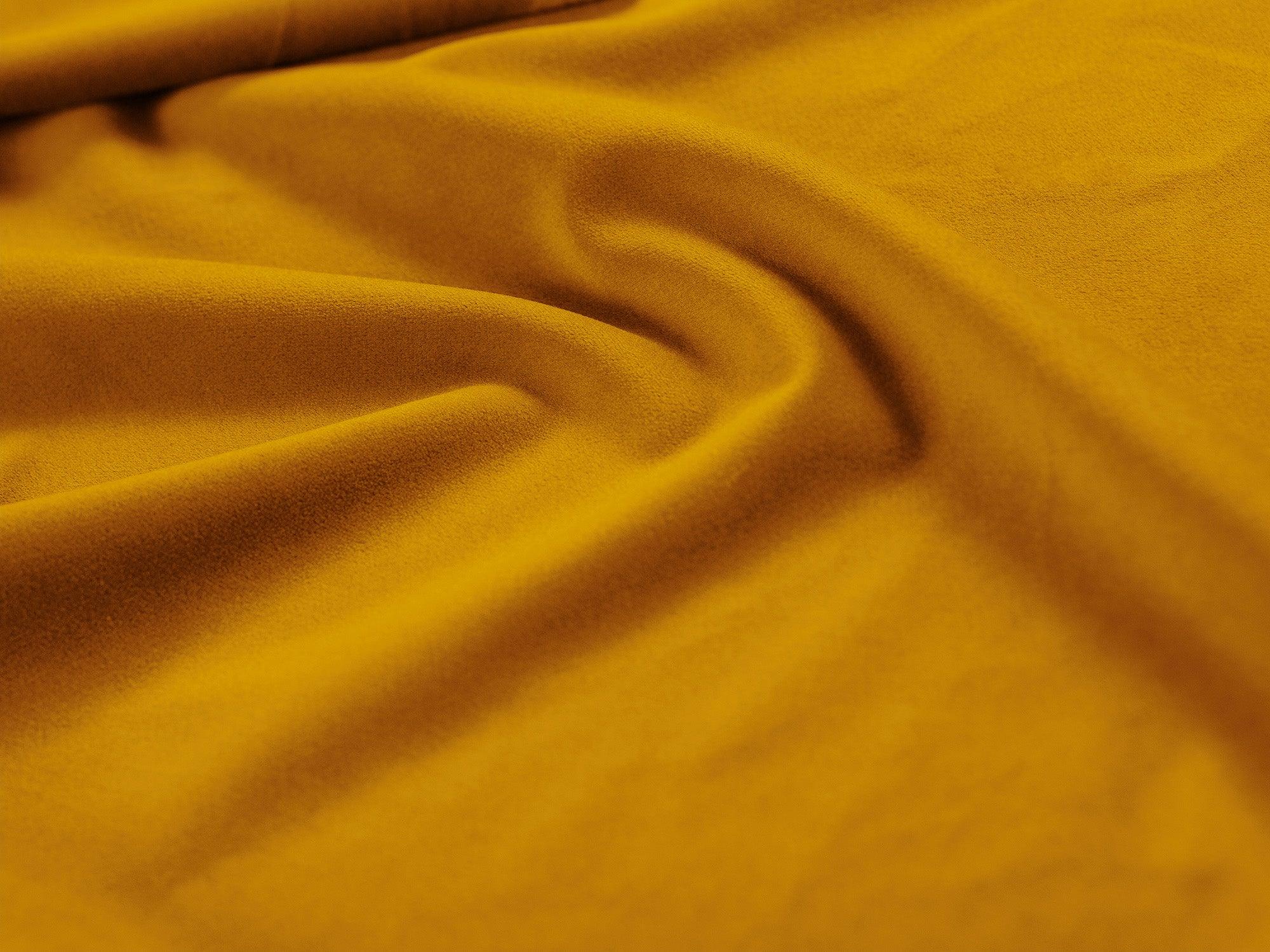 Sofa modułowa aksamitna lewostronna LUPINE musztardowy - element końcowy - Image 5
