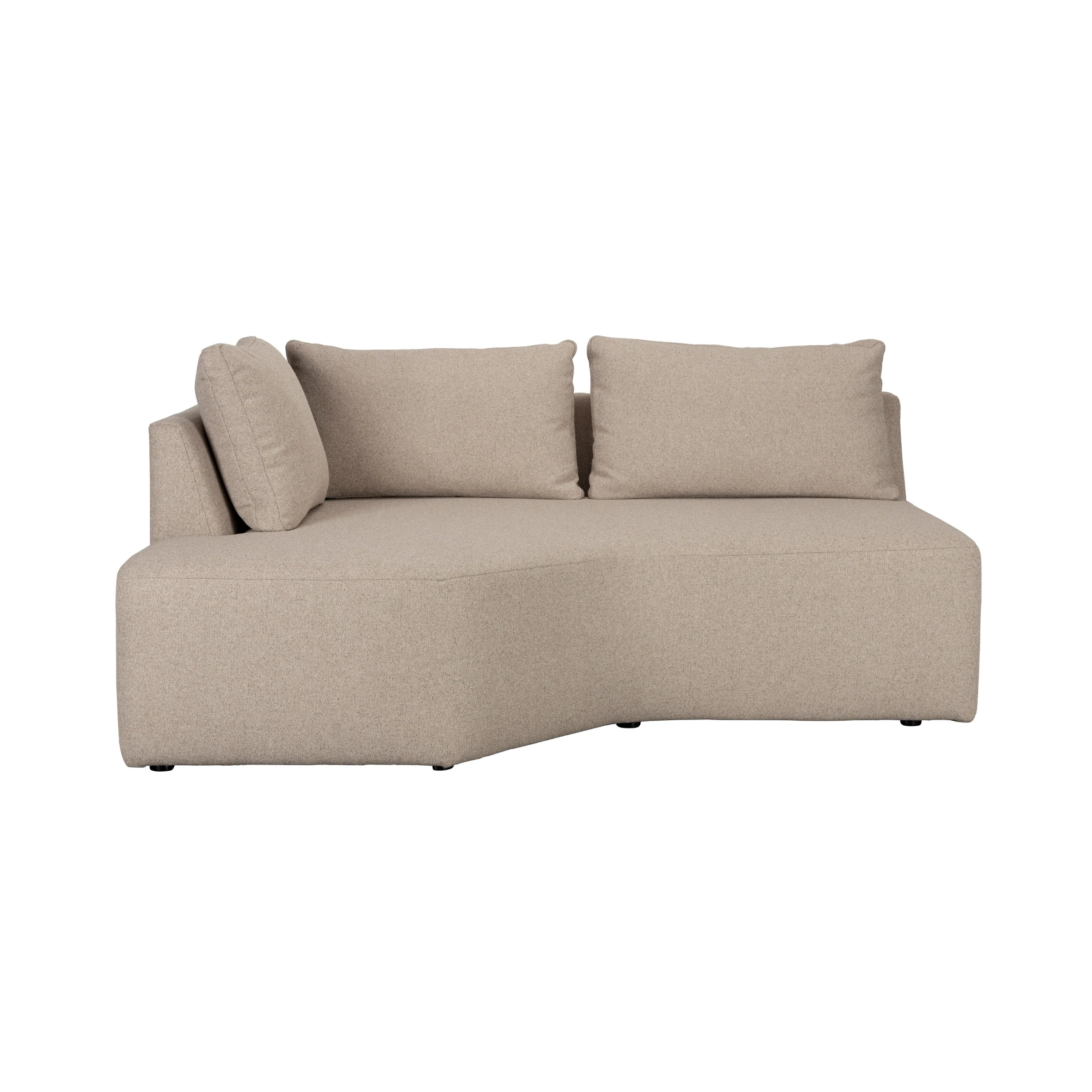 Sofa modułowa PROSPER - element końcowy lewostronny cappuccino