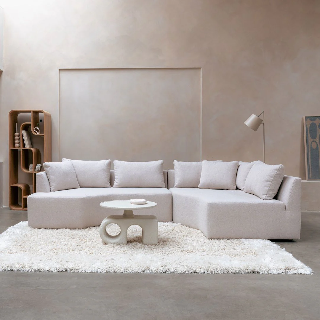 Sofa modułowa PROSPER - element końcowy prawostronny piaskowy - Image 2