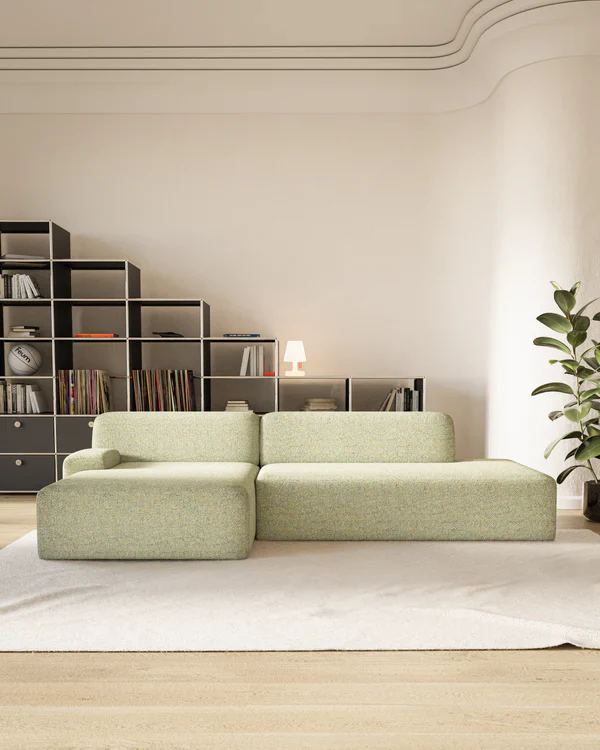 Sofa modułowa UMI - szezlong lewostronny jasny zielony - Image 2