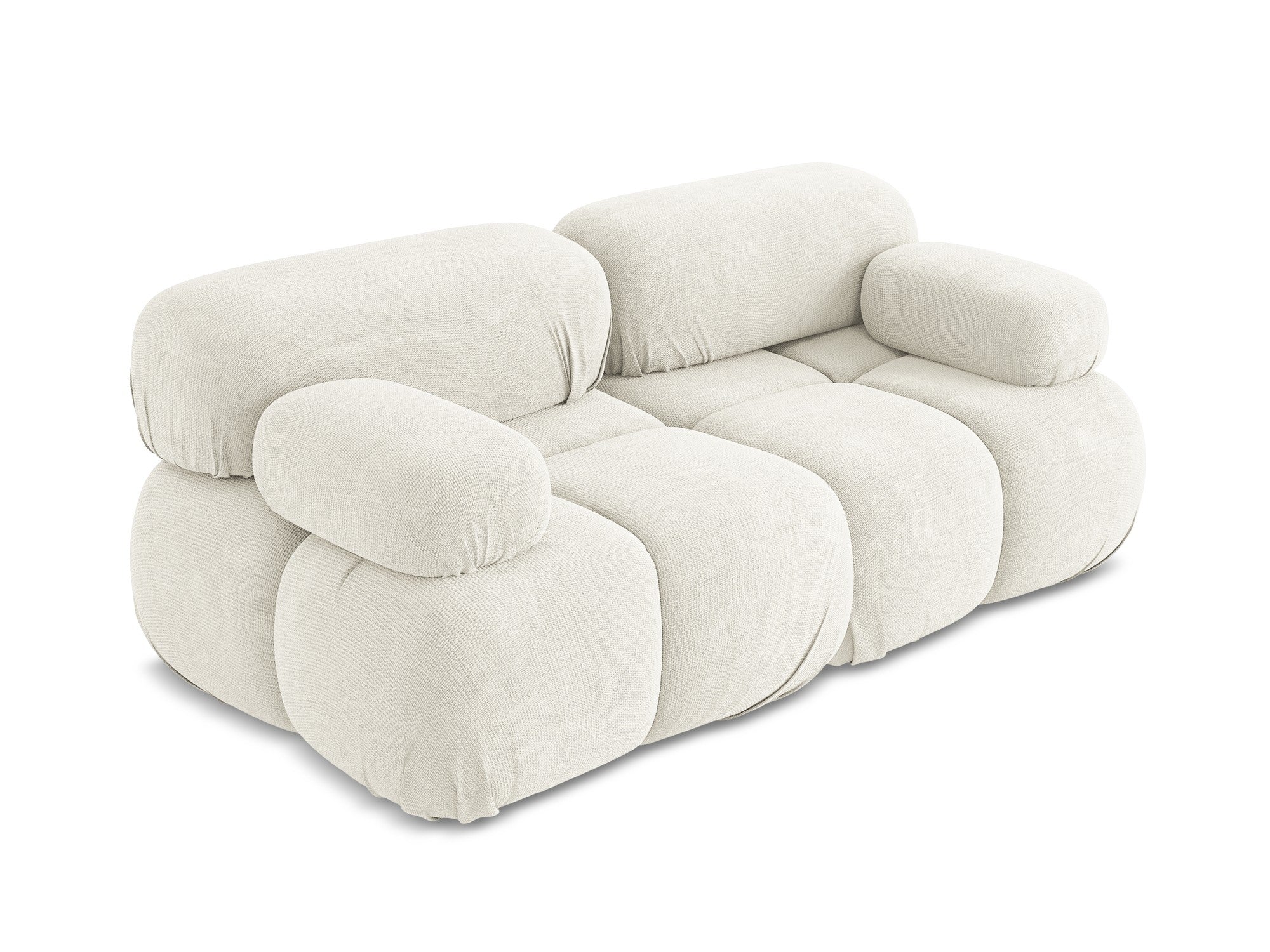 Sofa modułowa 2-osobowa LOKUA biały szenil - Image 4