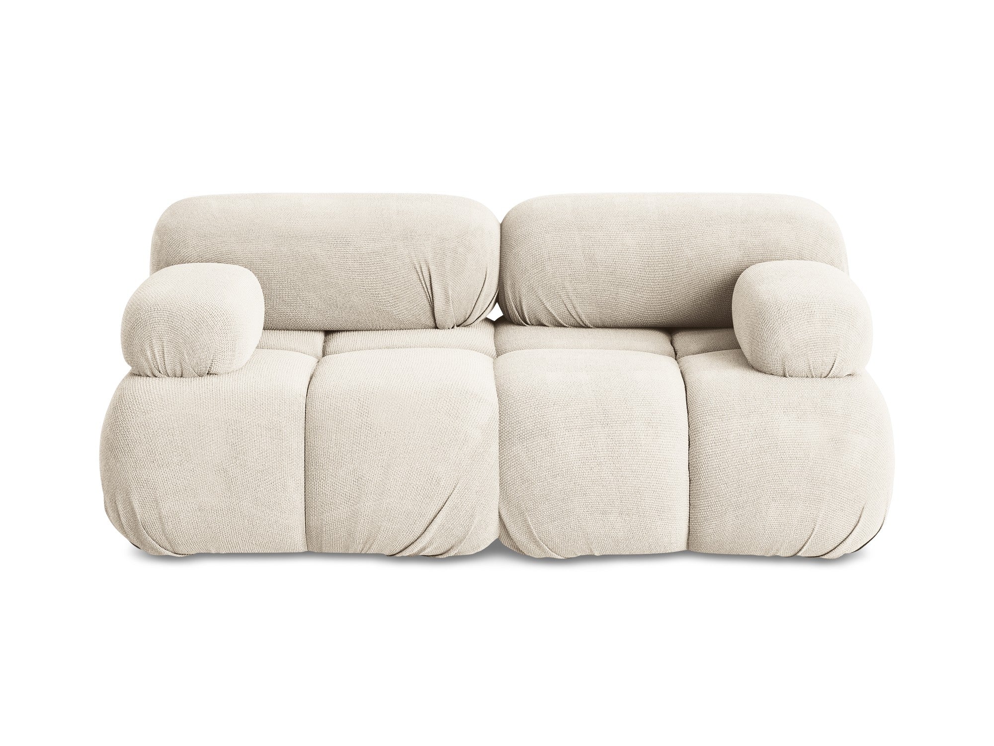 Sofa modułowa 2-osobowa LOKUA jasnobeżowy szenil - Image 3
