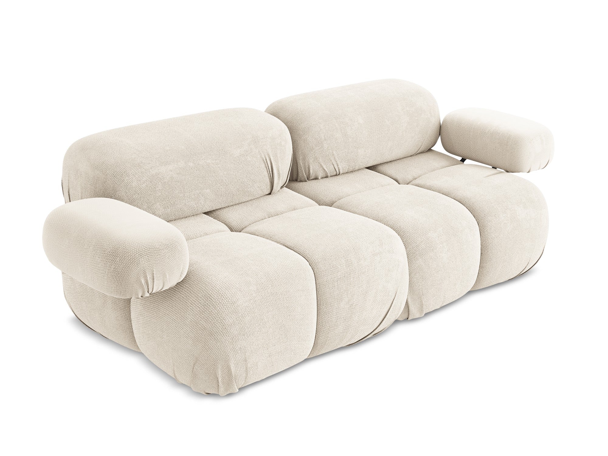 Sofa modułowa 2-osobowa LOKUA jasnobeżowy szenil - Image 5