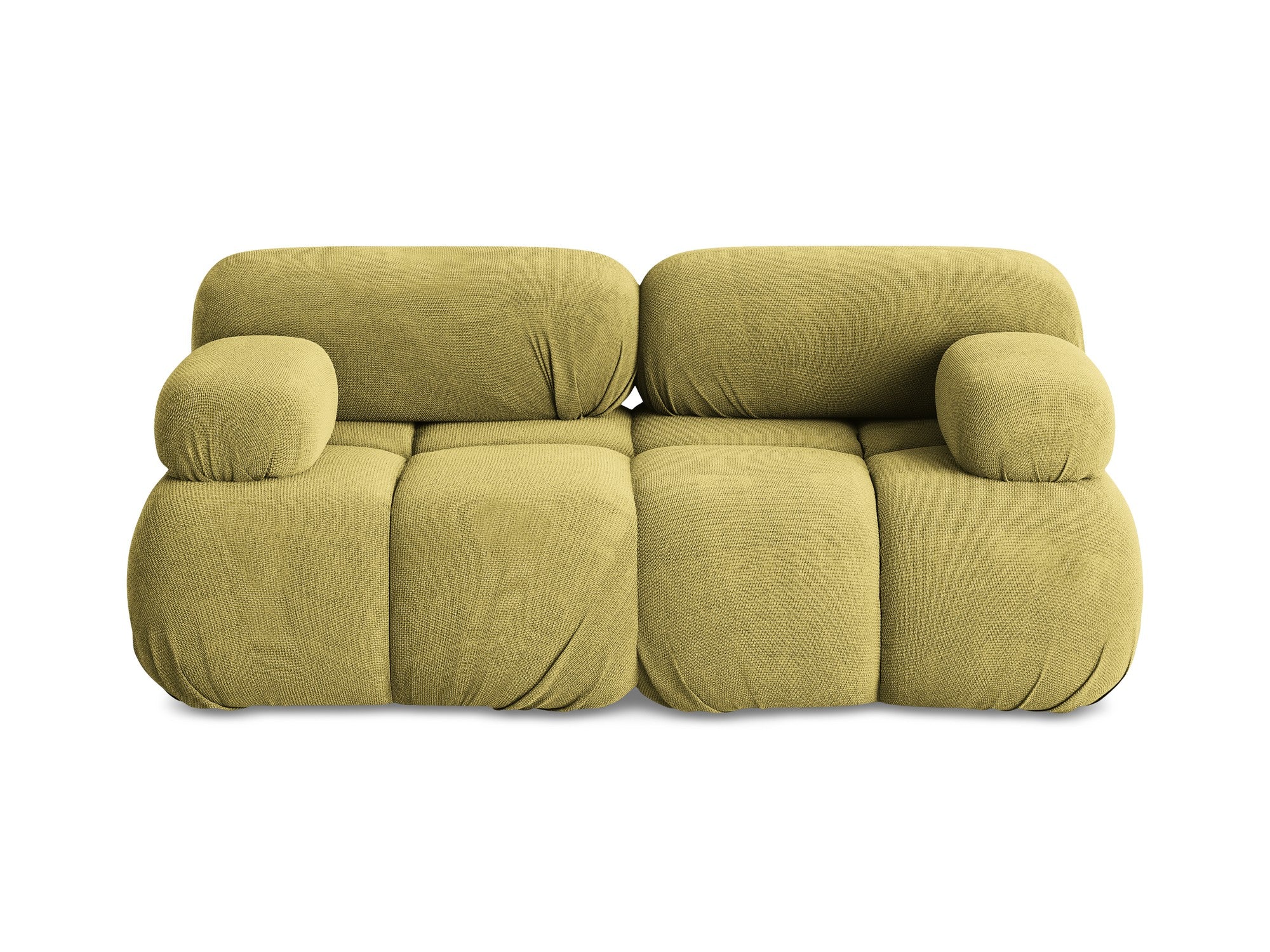Sofa modułowa 2-osobowa LOKUA limonkowy zielony szenil - Image 3